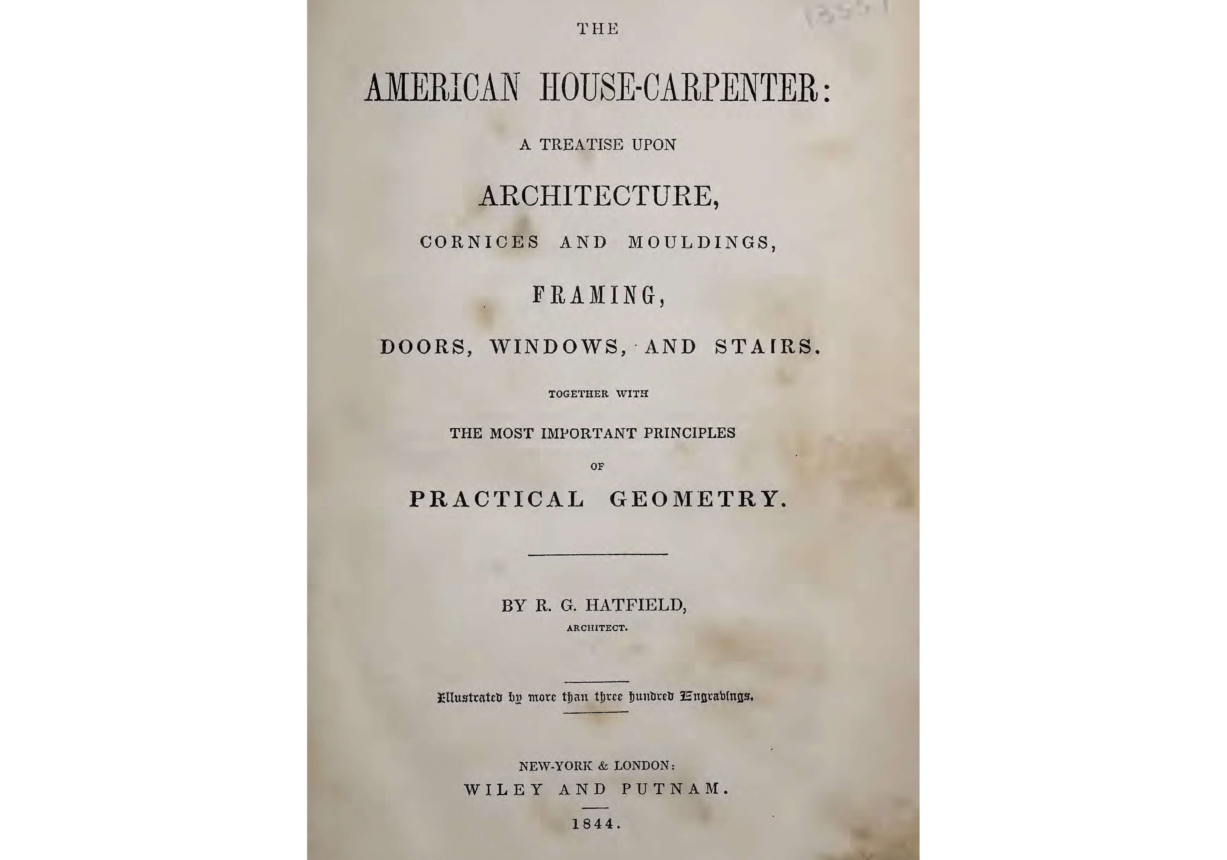 title page american house carpenter