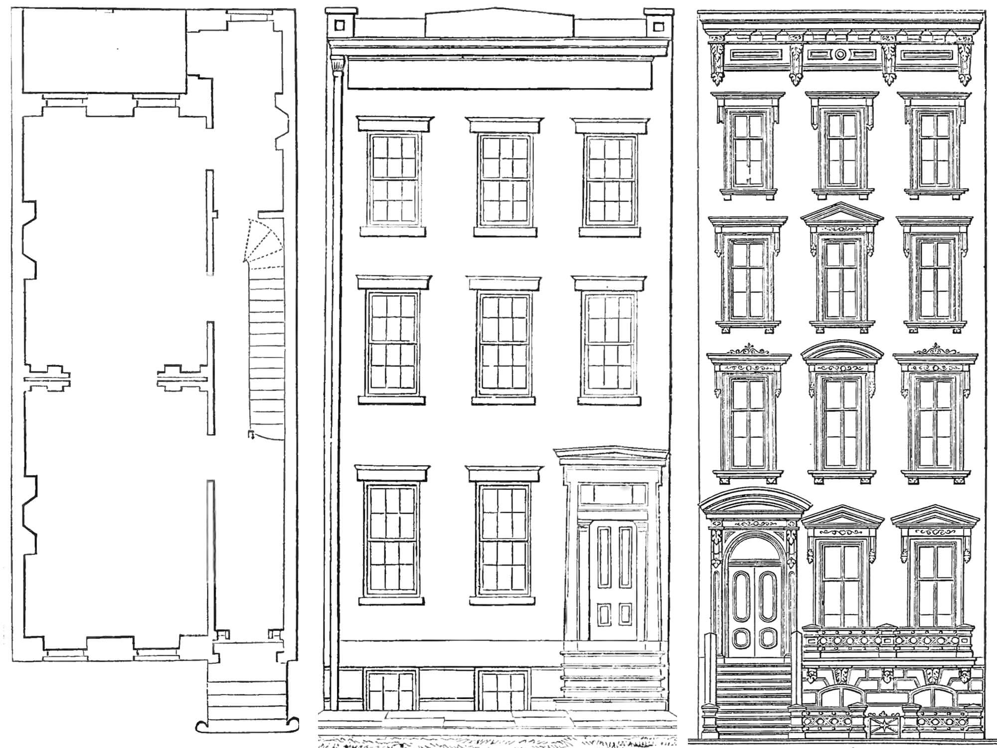Designed For City Living The Row House Plans Of Robert G