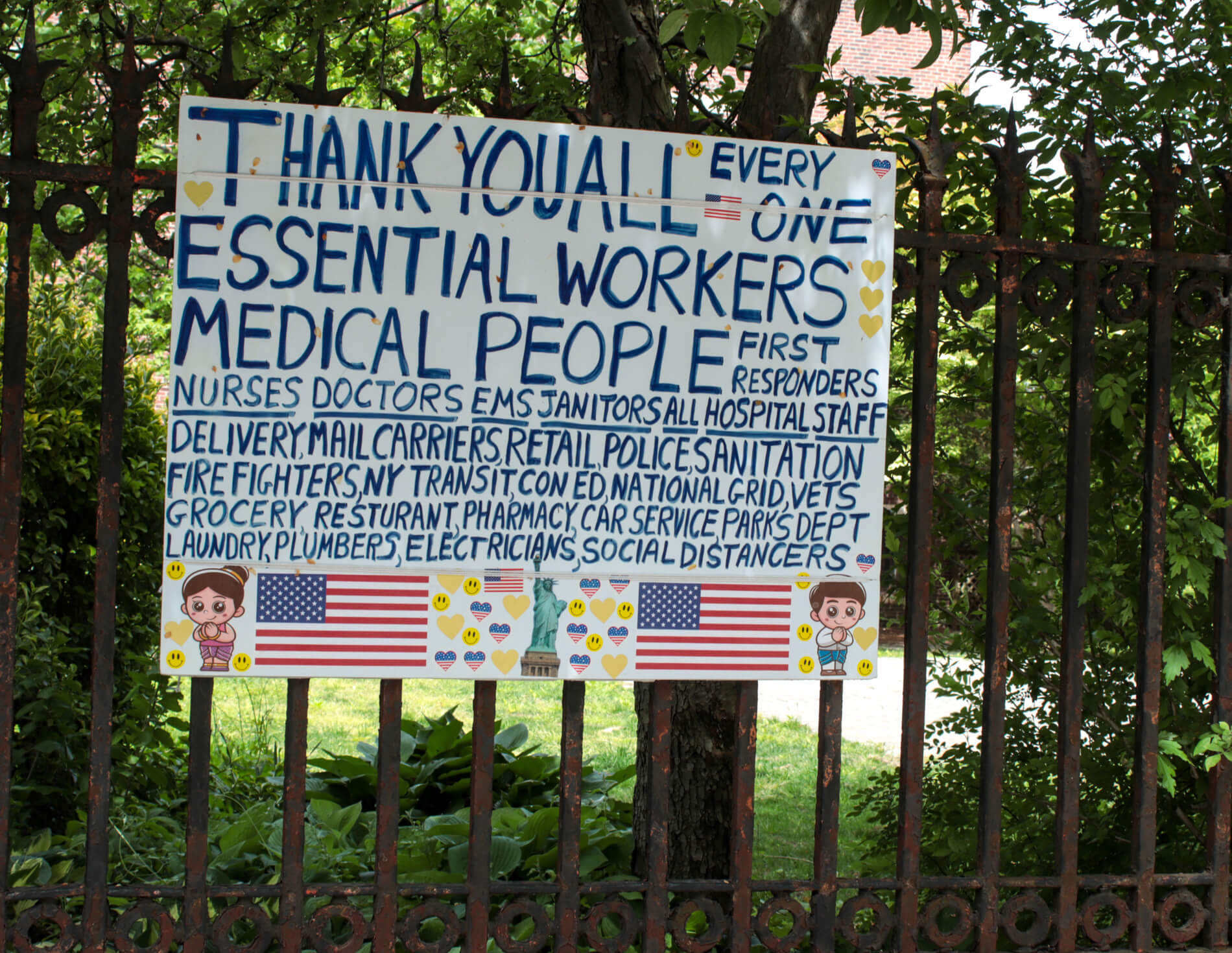 park slope ethical culture sign