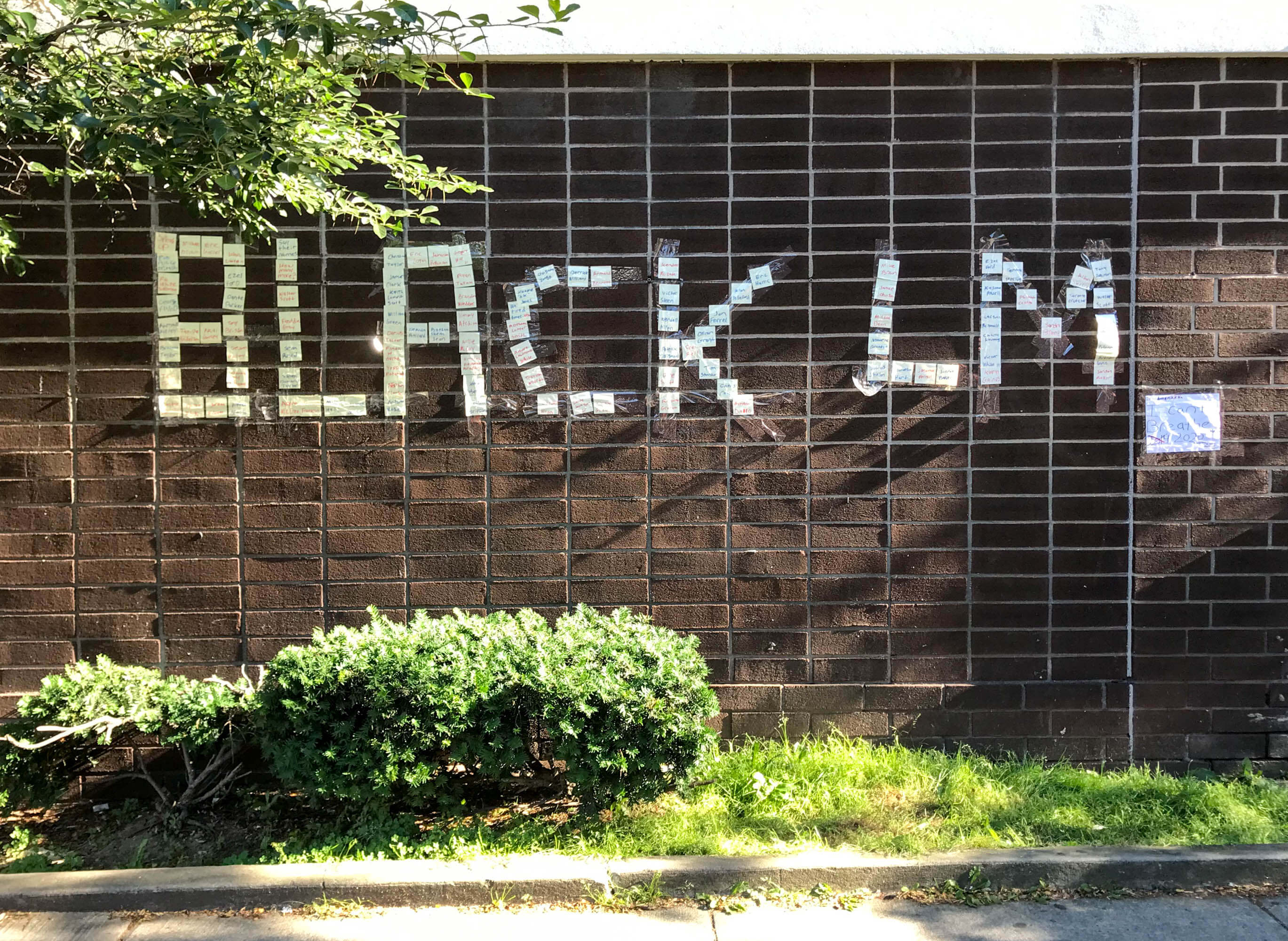 black lives matter sign