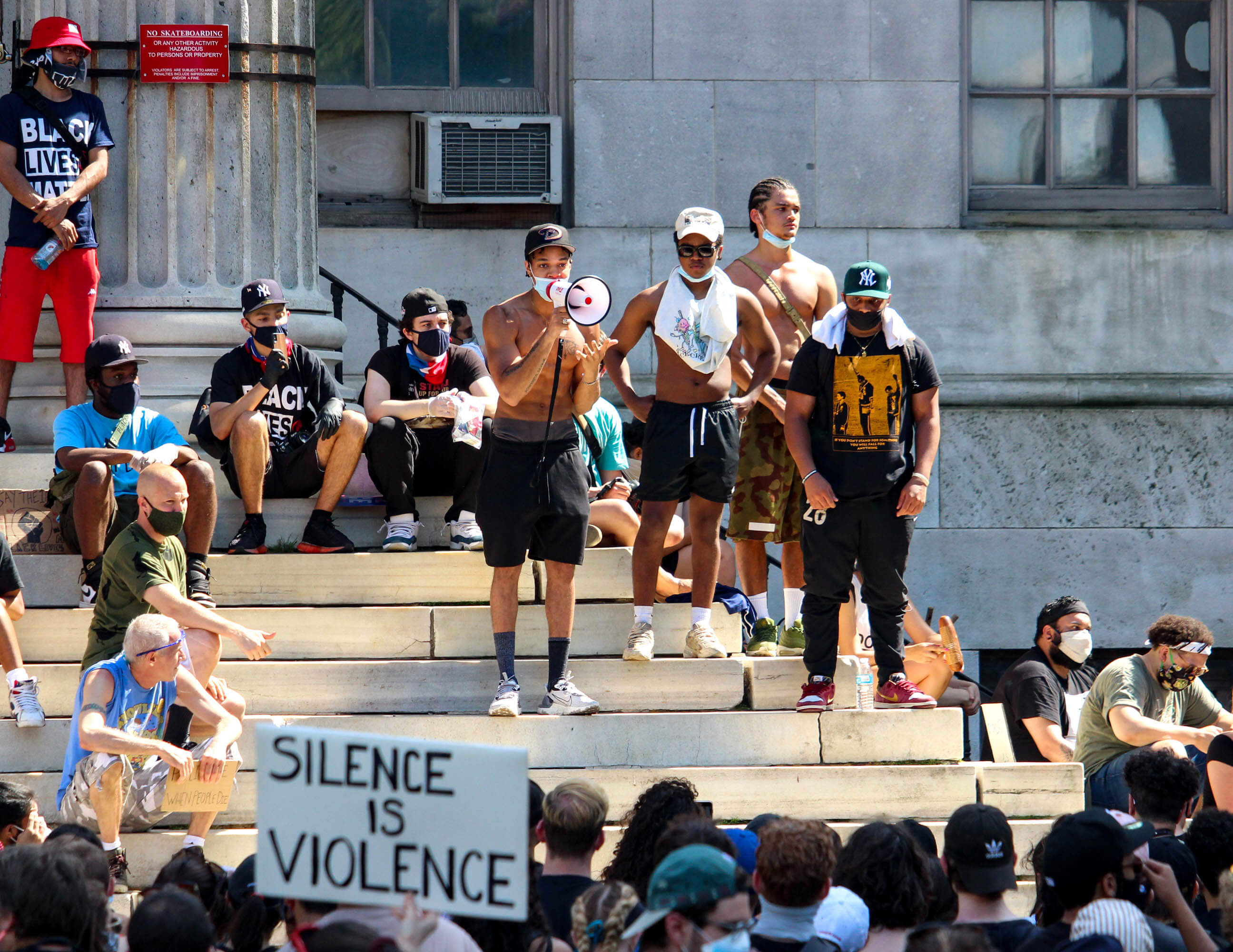 borough hall protest