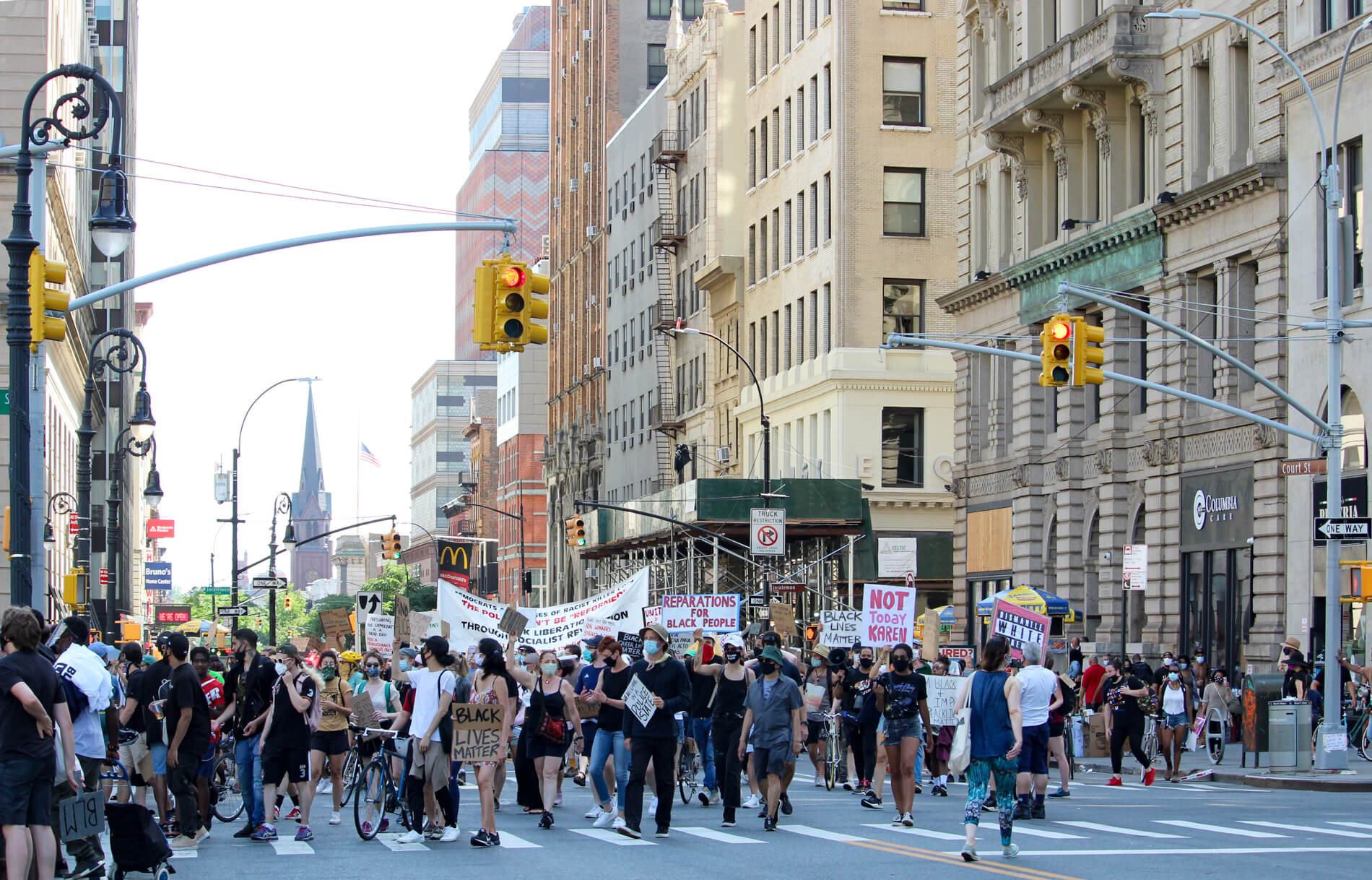 borough hall protest