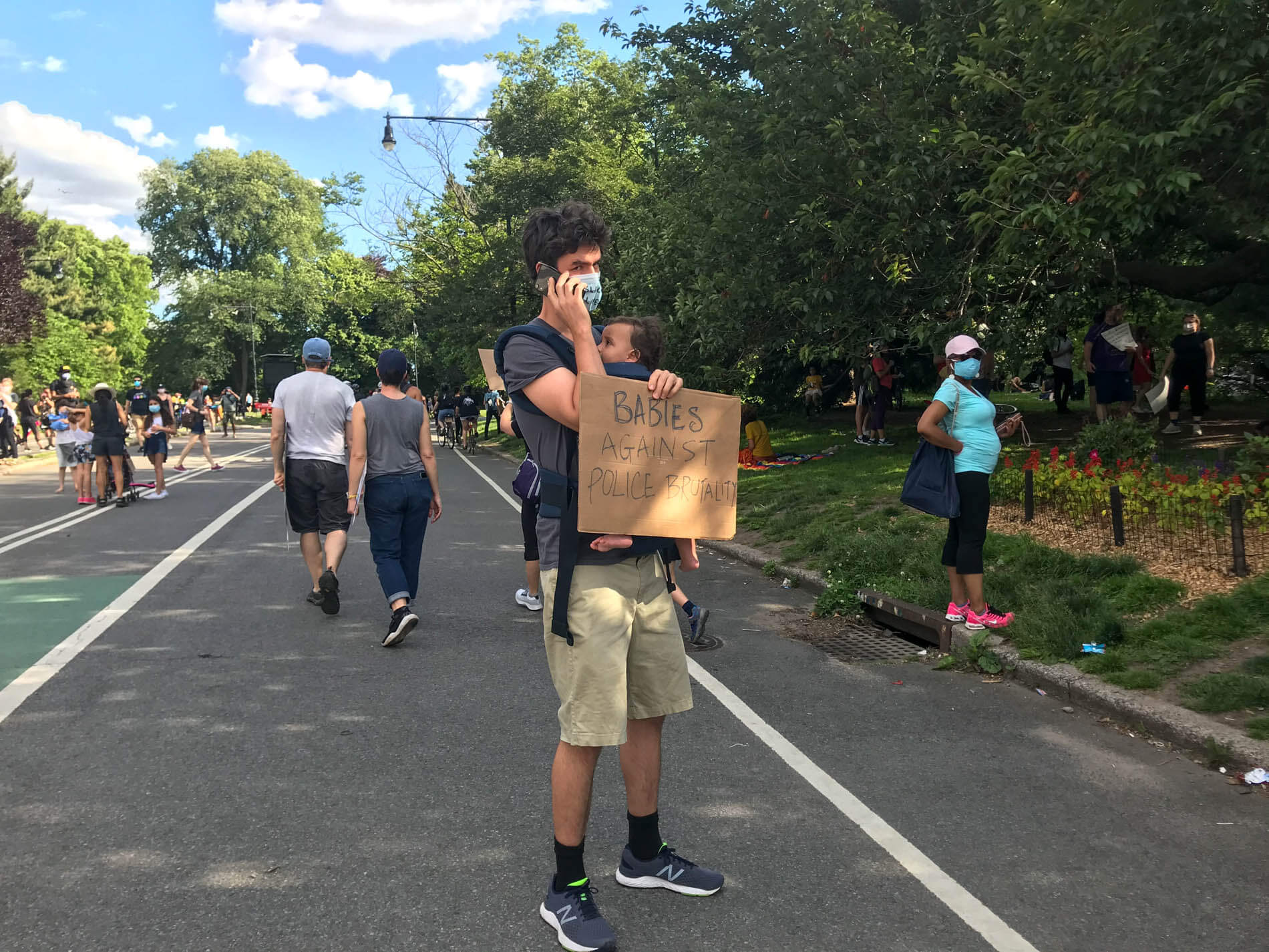 family protest park slope