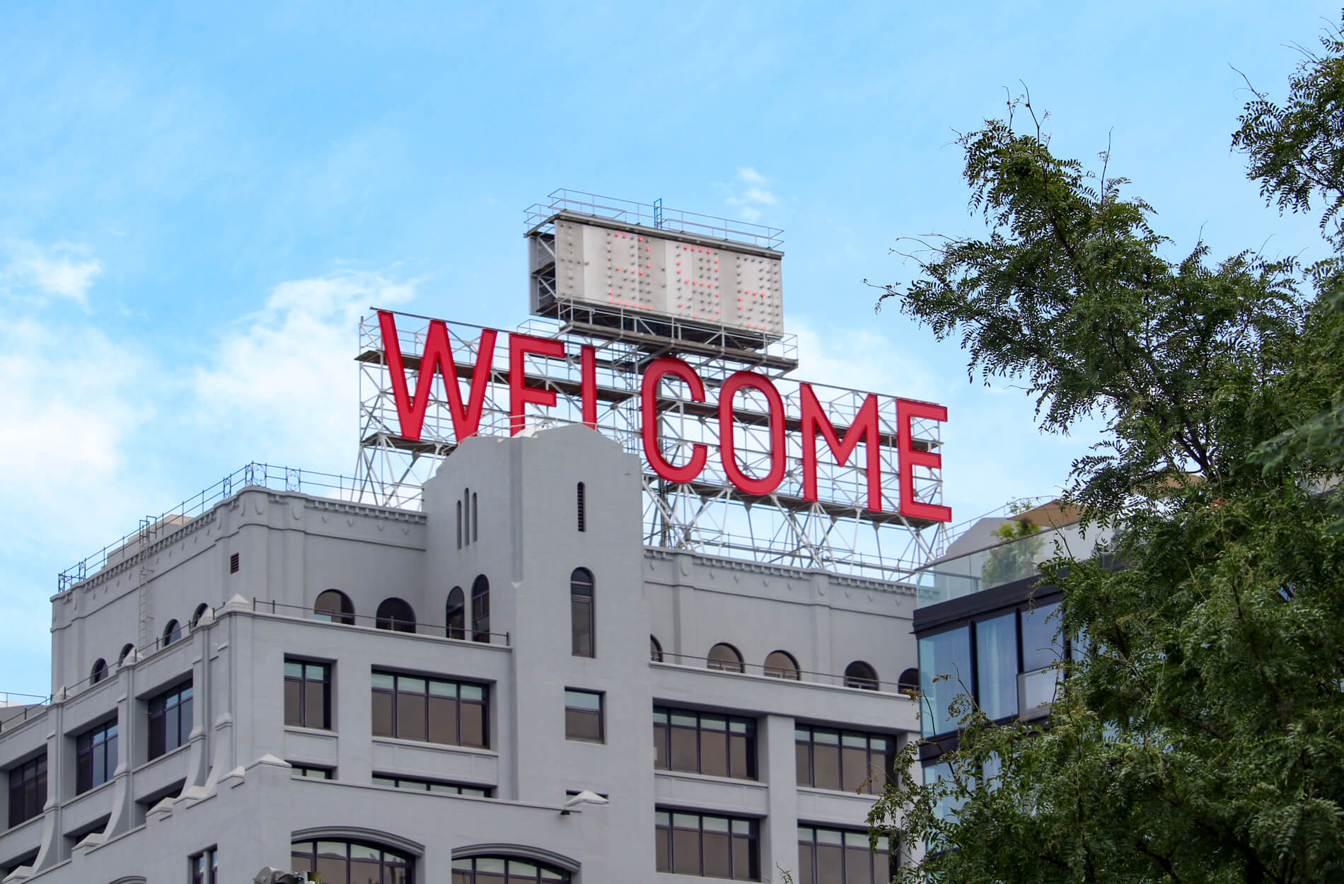 brooklyn heights welcome sign