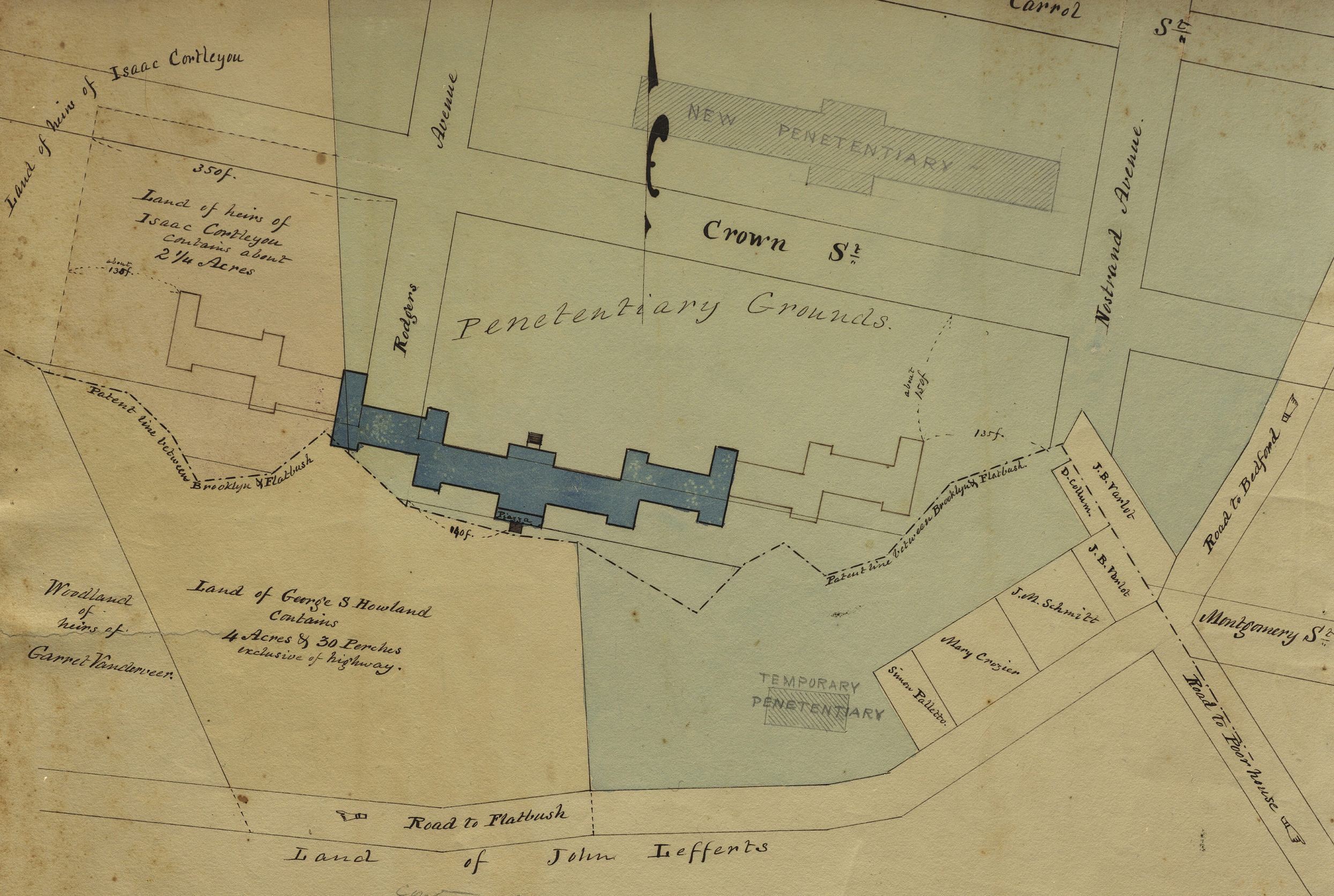 1850s map brooklyn