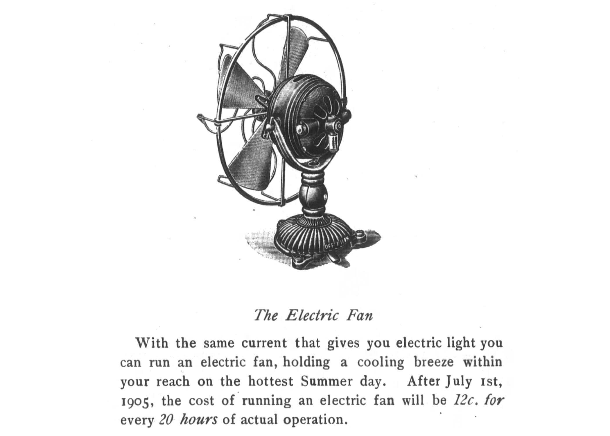 early electric fan