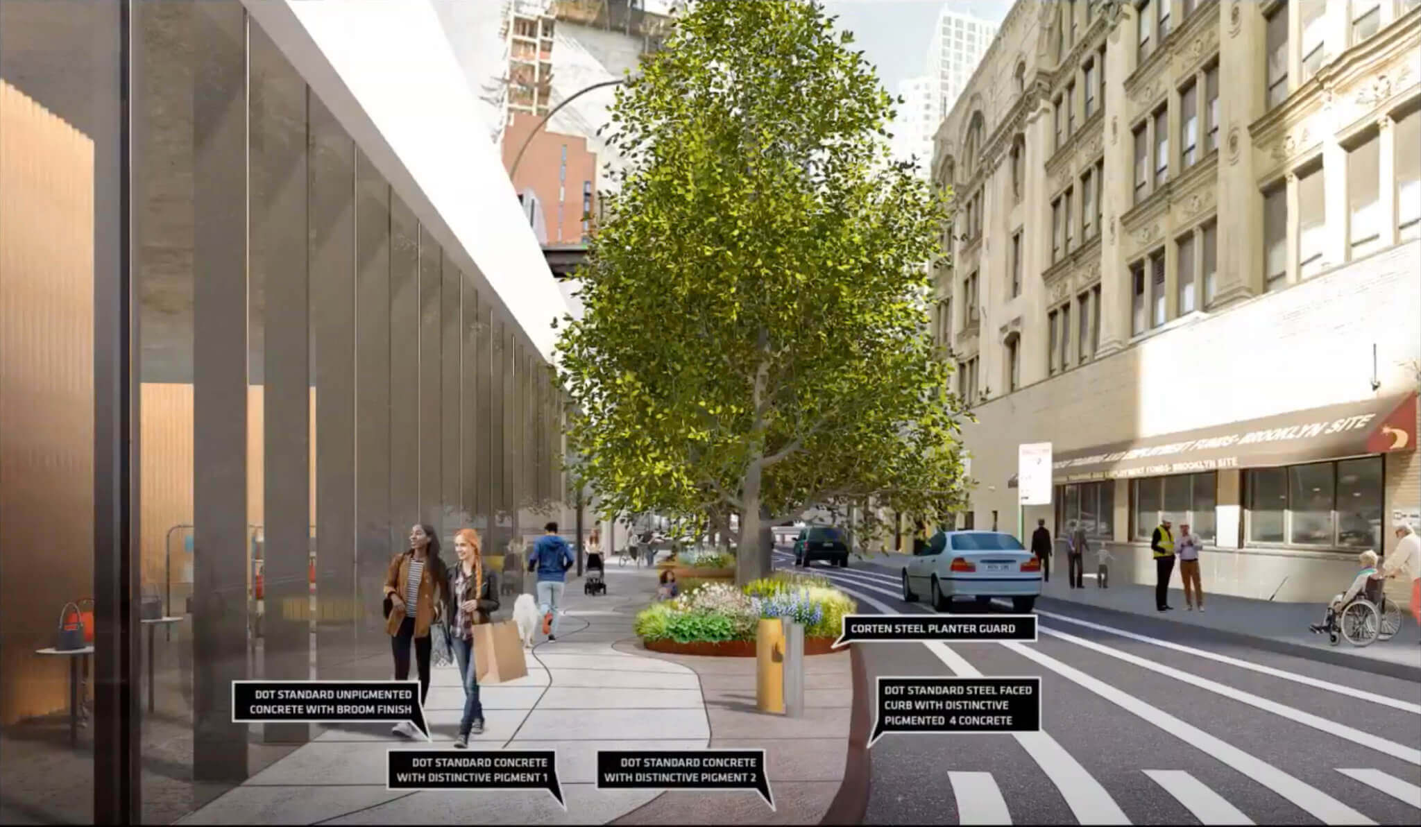 11 hoyt street sidewalk rendering