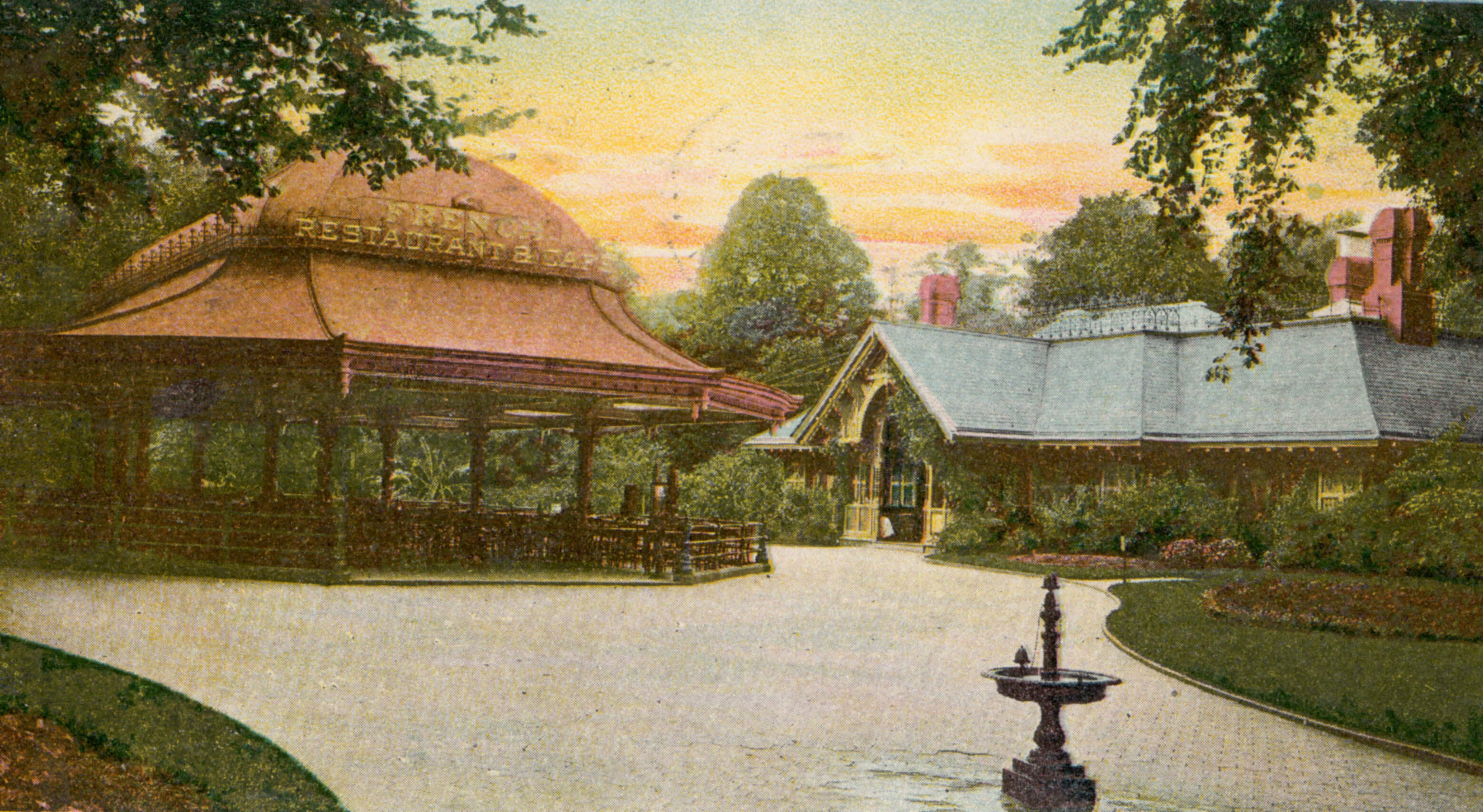 concert grove pavilion postcard