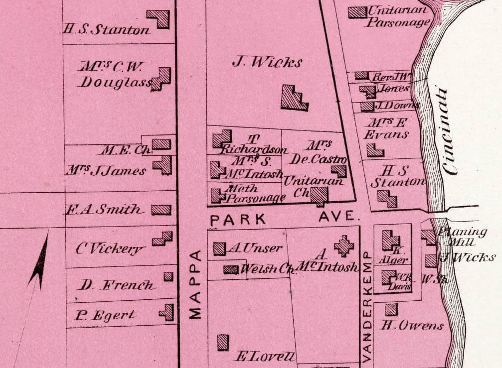 1874 beers map of Trenton