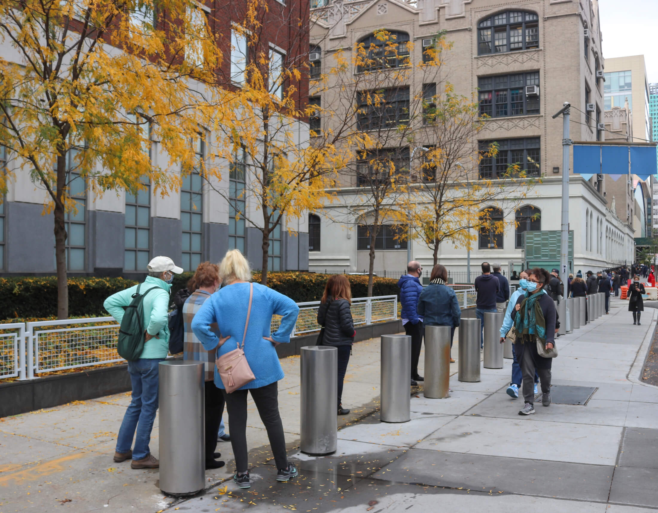 early voting lines in Brooklyn