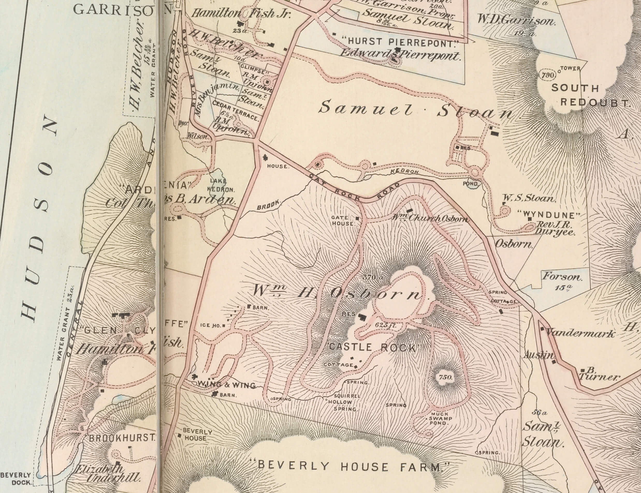map of castle rock 1891
