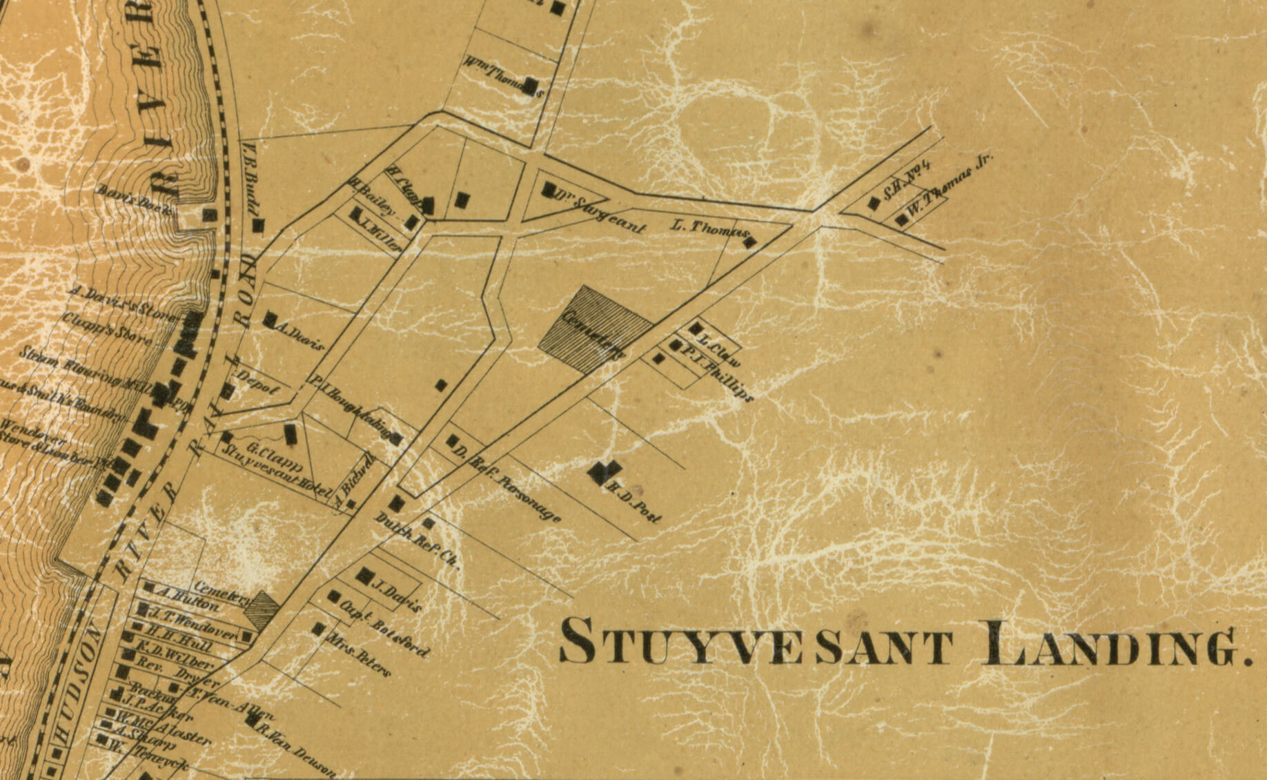 1858 map of stuyvesant landing
