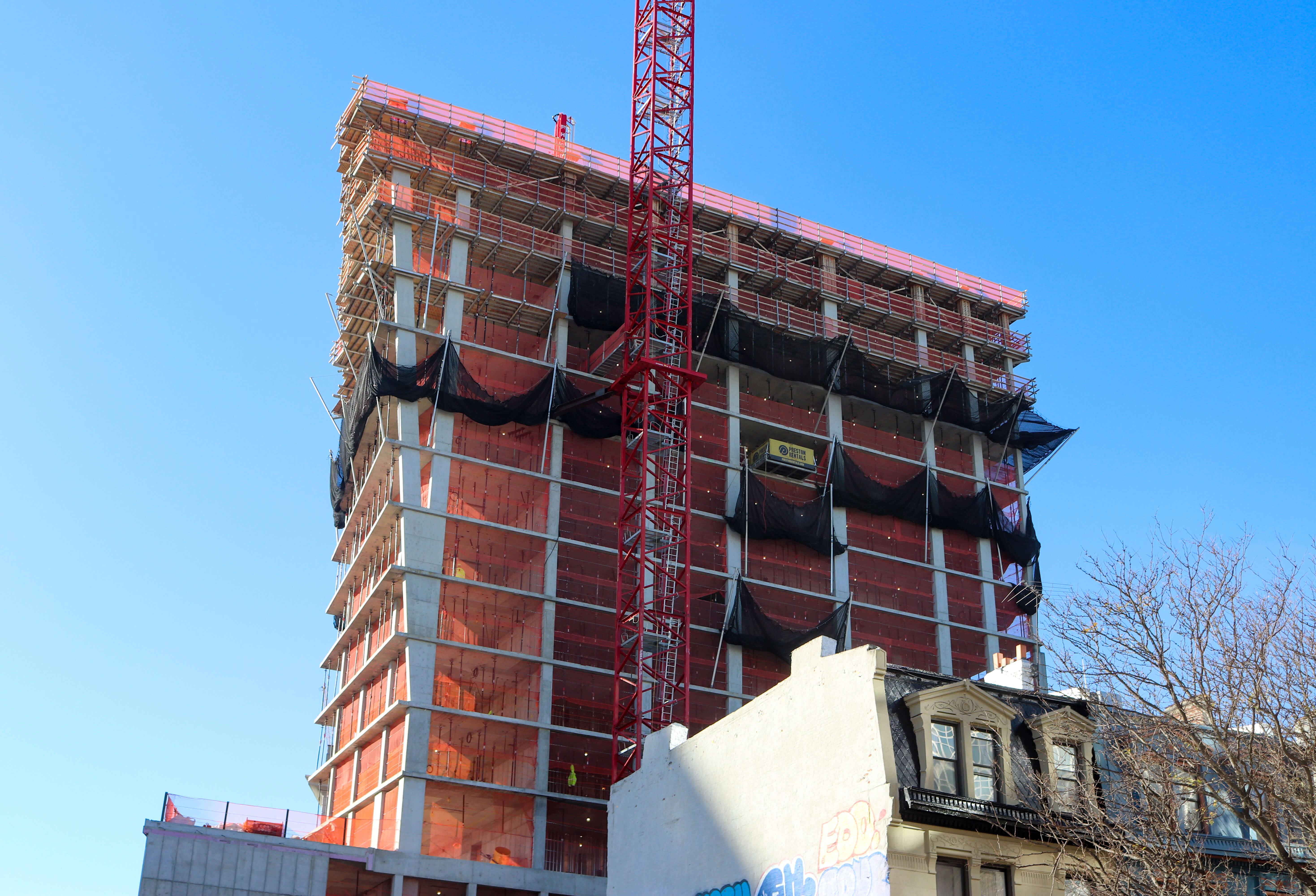 construction at 550 clinton avenue