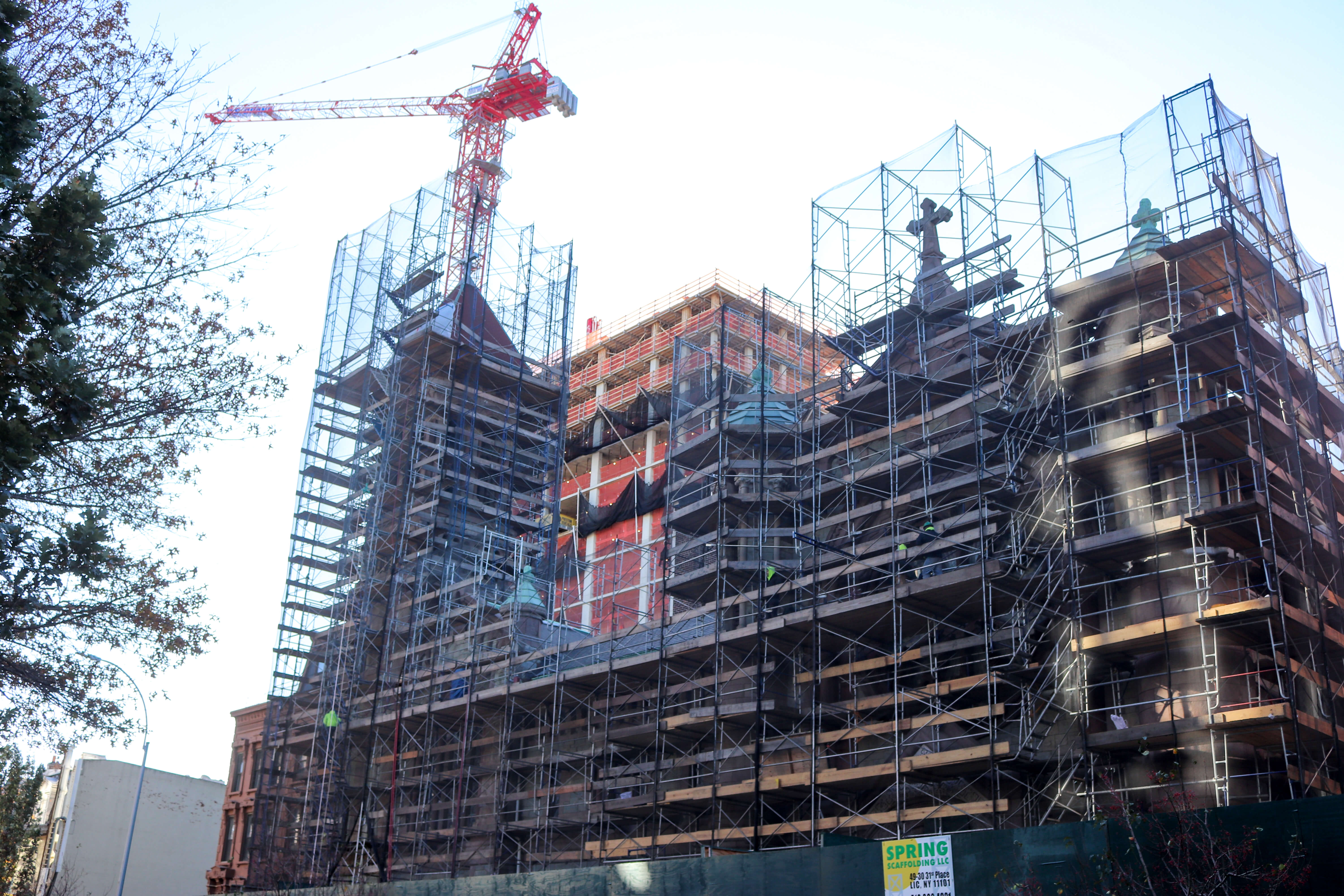 construction at 550 clinton avenue