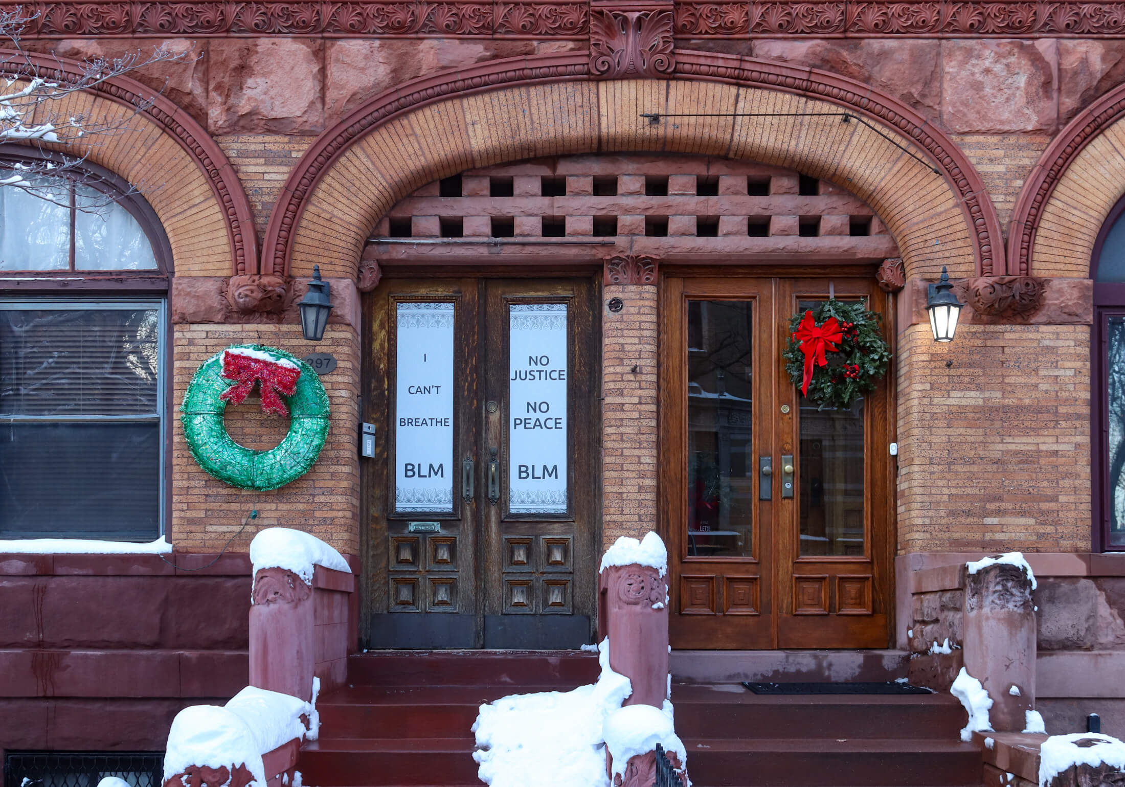 snow in bed stuy brooklyn