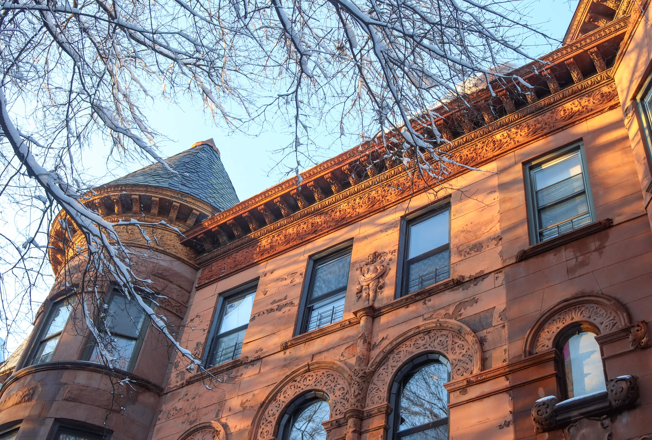 snow in bed stuy brooklyn