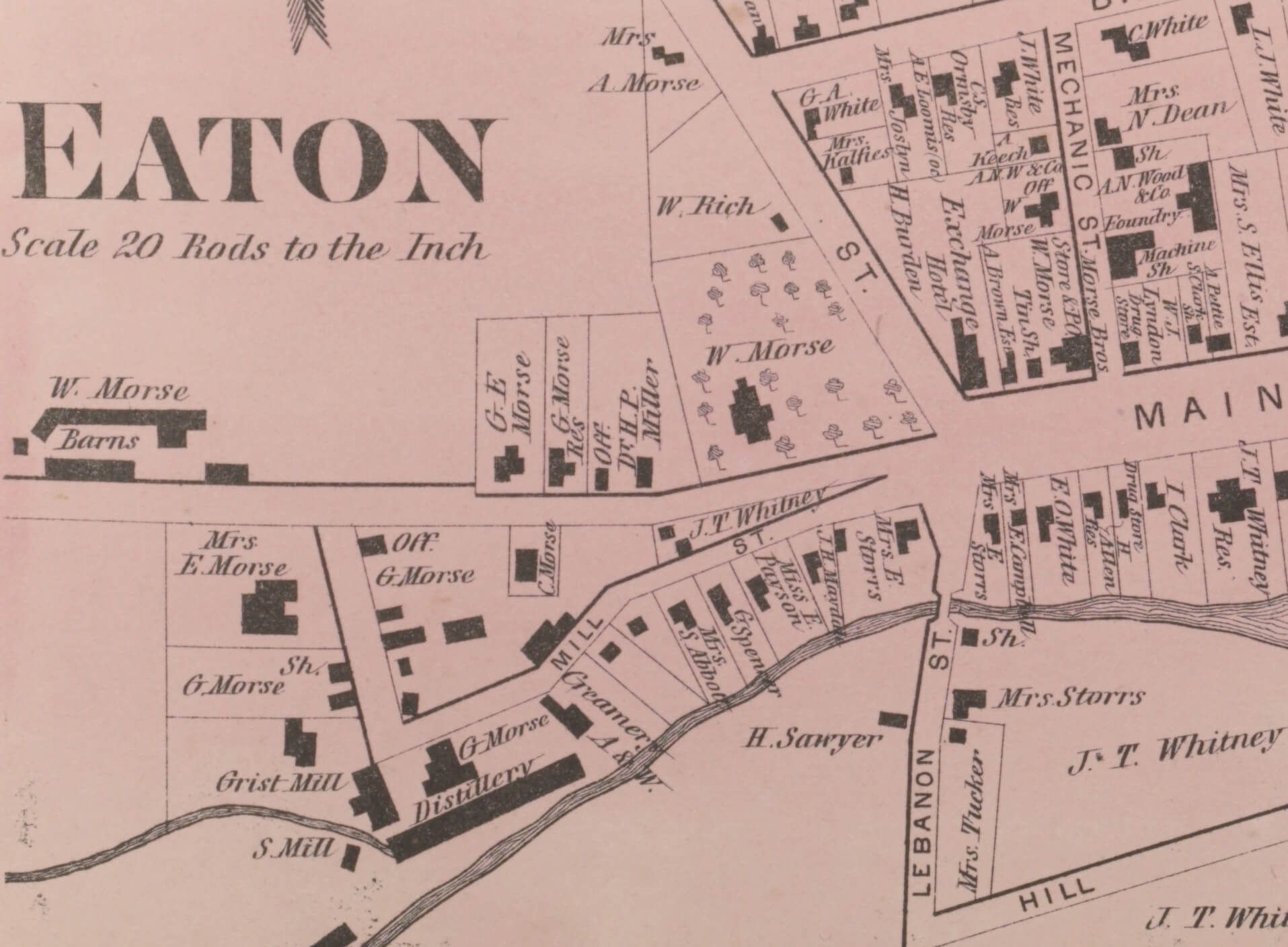 map of eaton ny in 1875