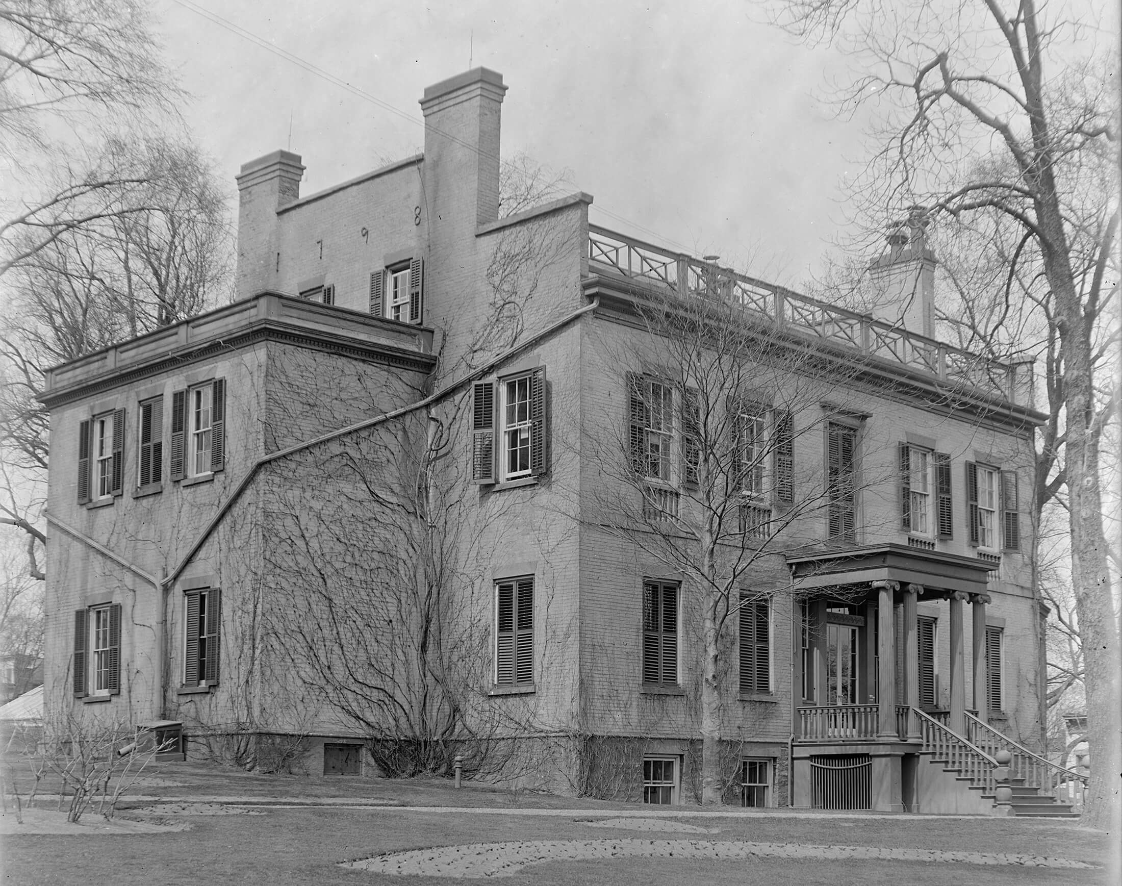 the ten broeck mansion in albany ny circa 1890s