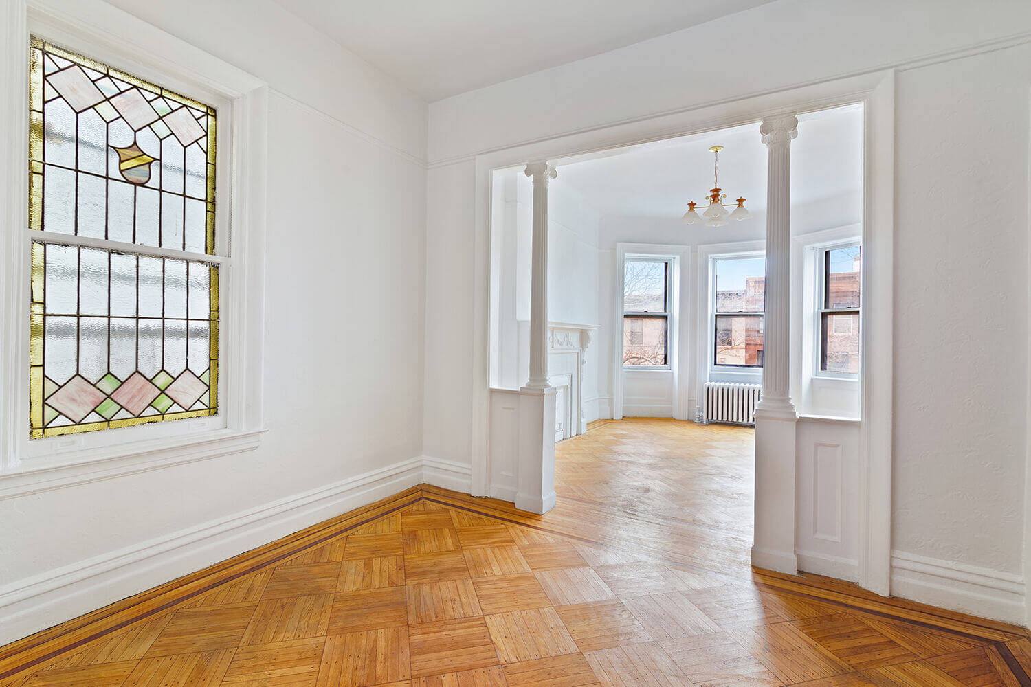 interior of 412 Stuyvesant avenue bed stuy brooklyn