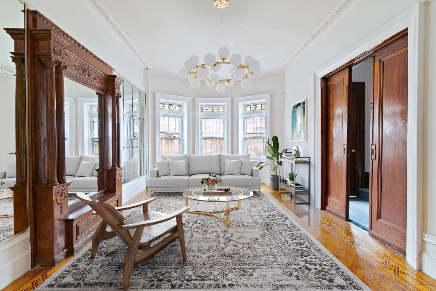 interior of 412 Stuyvesant avenue bed stuy brooklyn