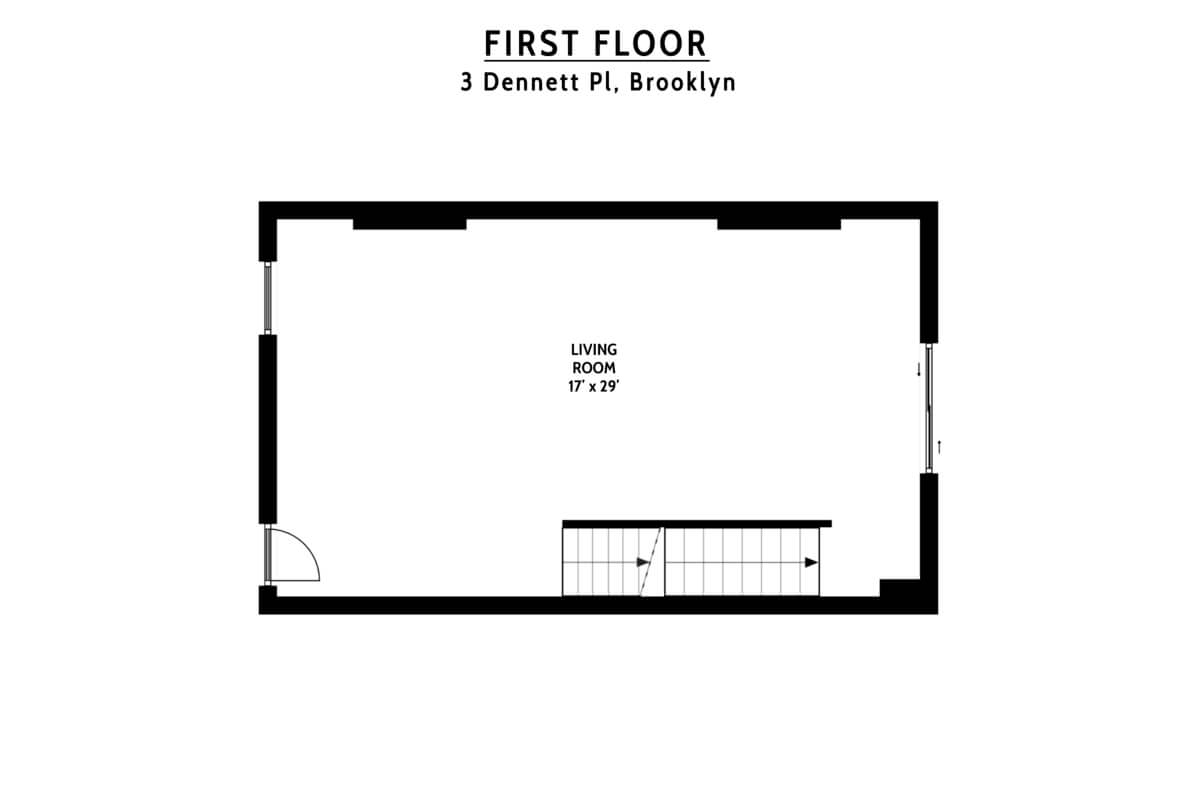 floorplan of 3 dennett place brooklyn
