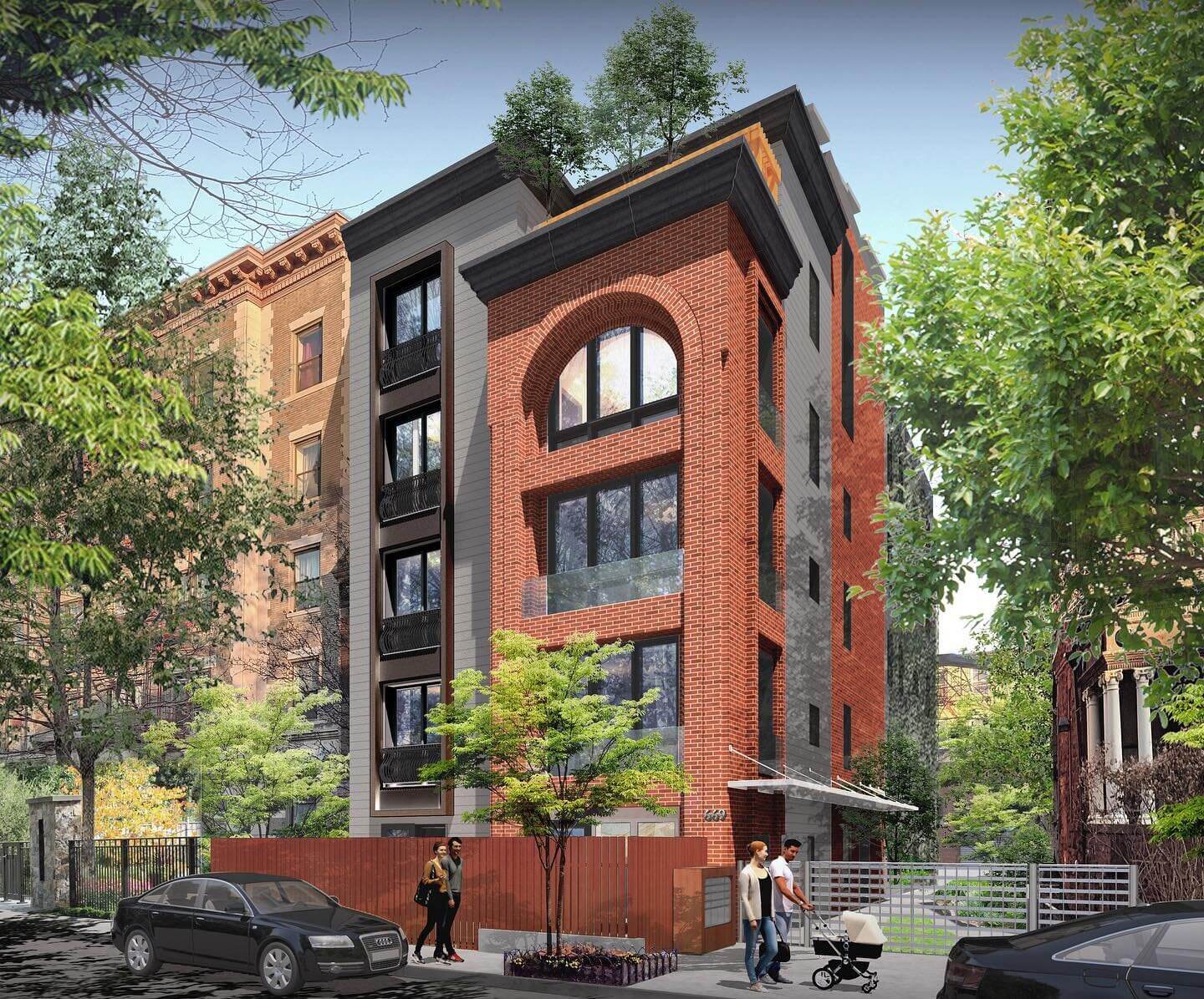 rendering for new building at 669 st marks