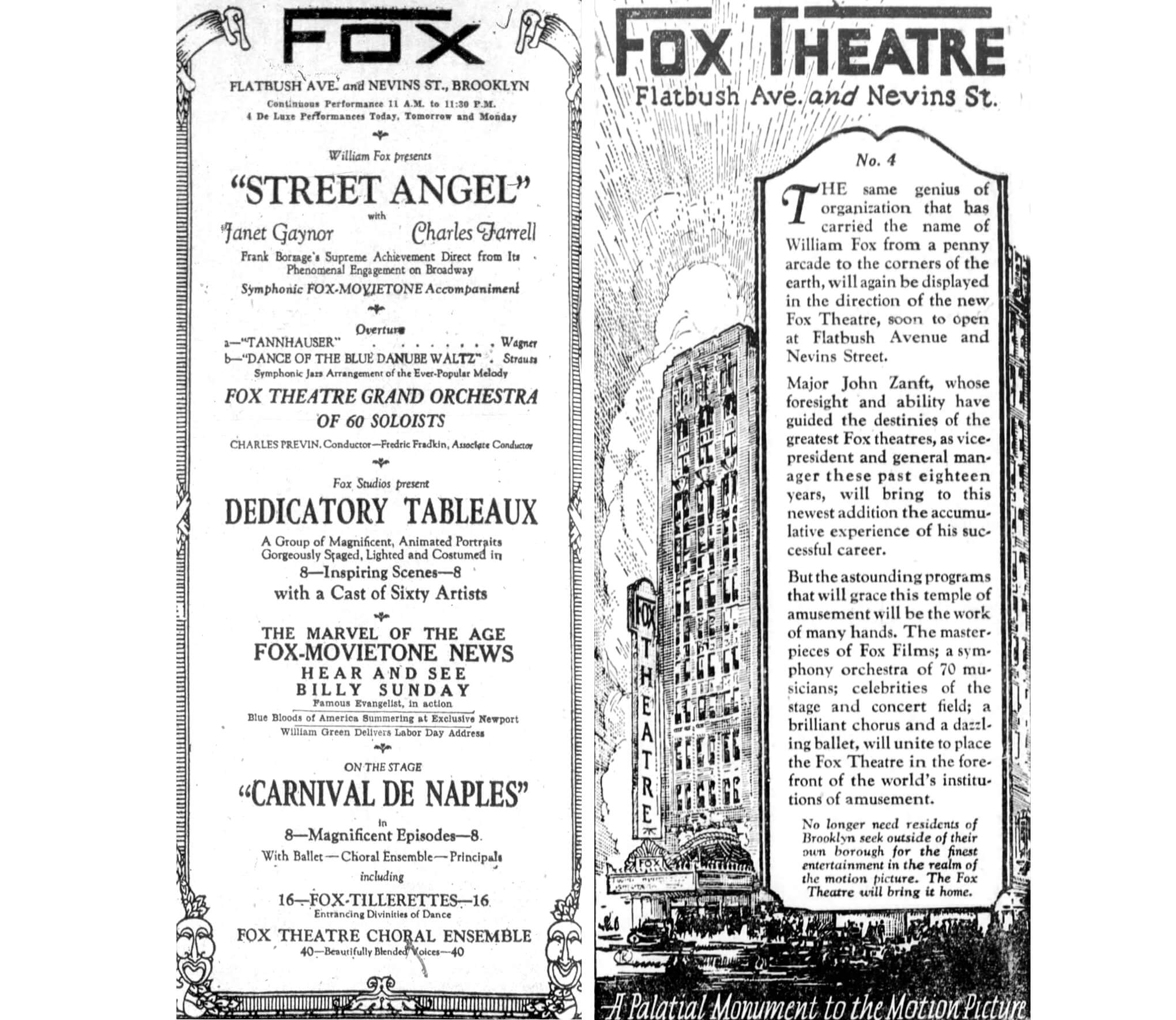 ads for the fox theatre