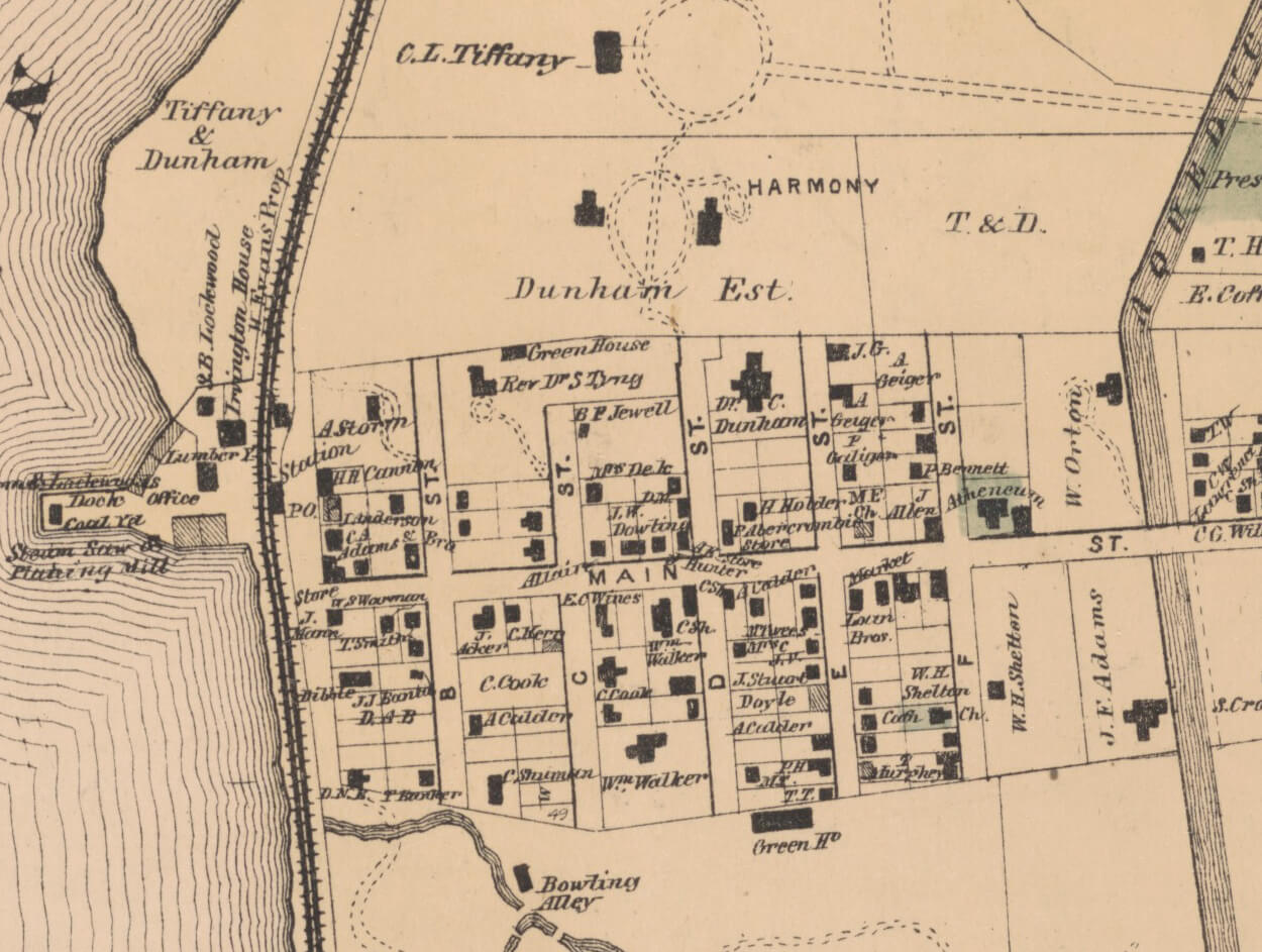irvington ny 1872 map