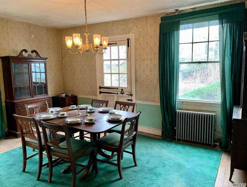 interior of woodhull house in millers place long island