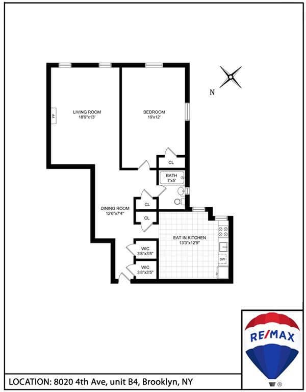 floorplan of 8020 fourth avenue