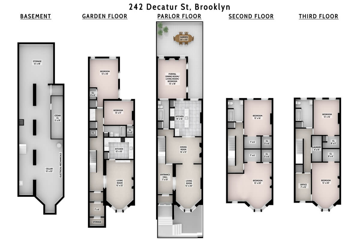 floorplan of 242 decatur street
