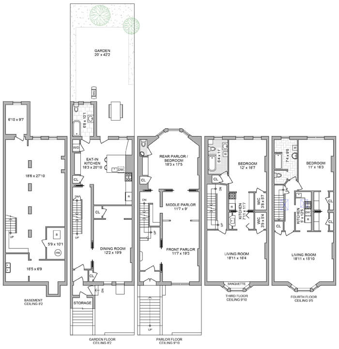 floorplan of 260 decatur street