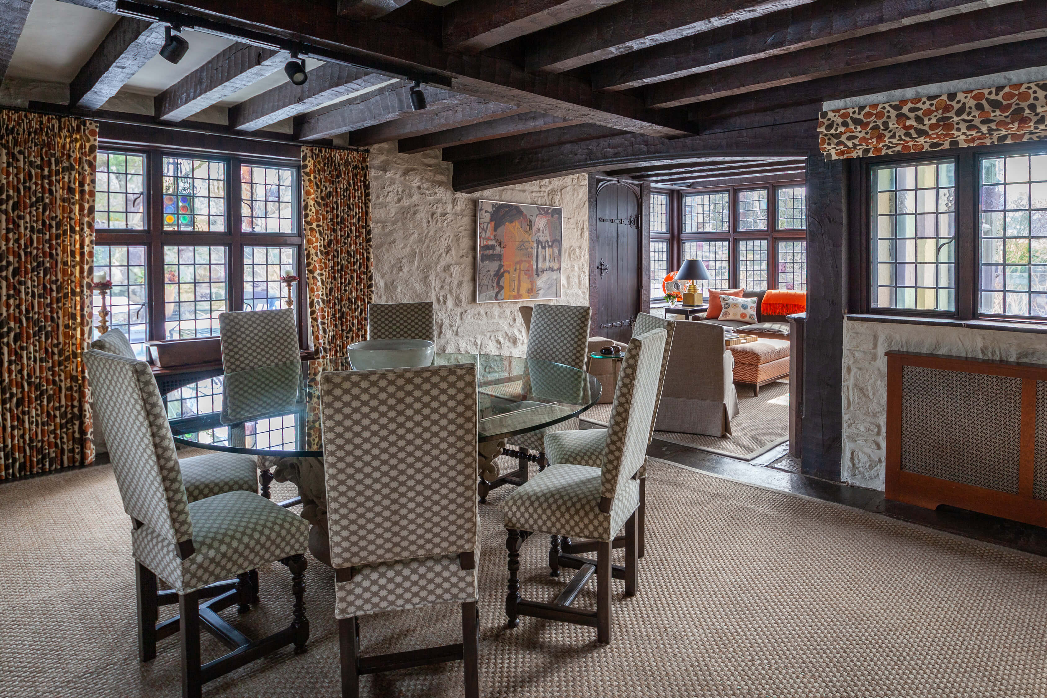 interior of lewis bowman house in bronxville ny