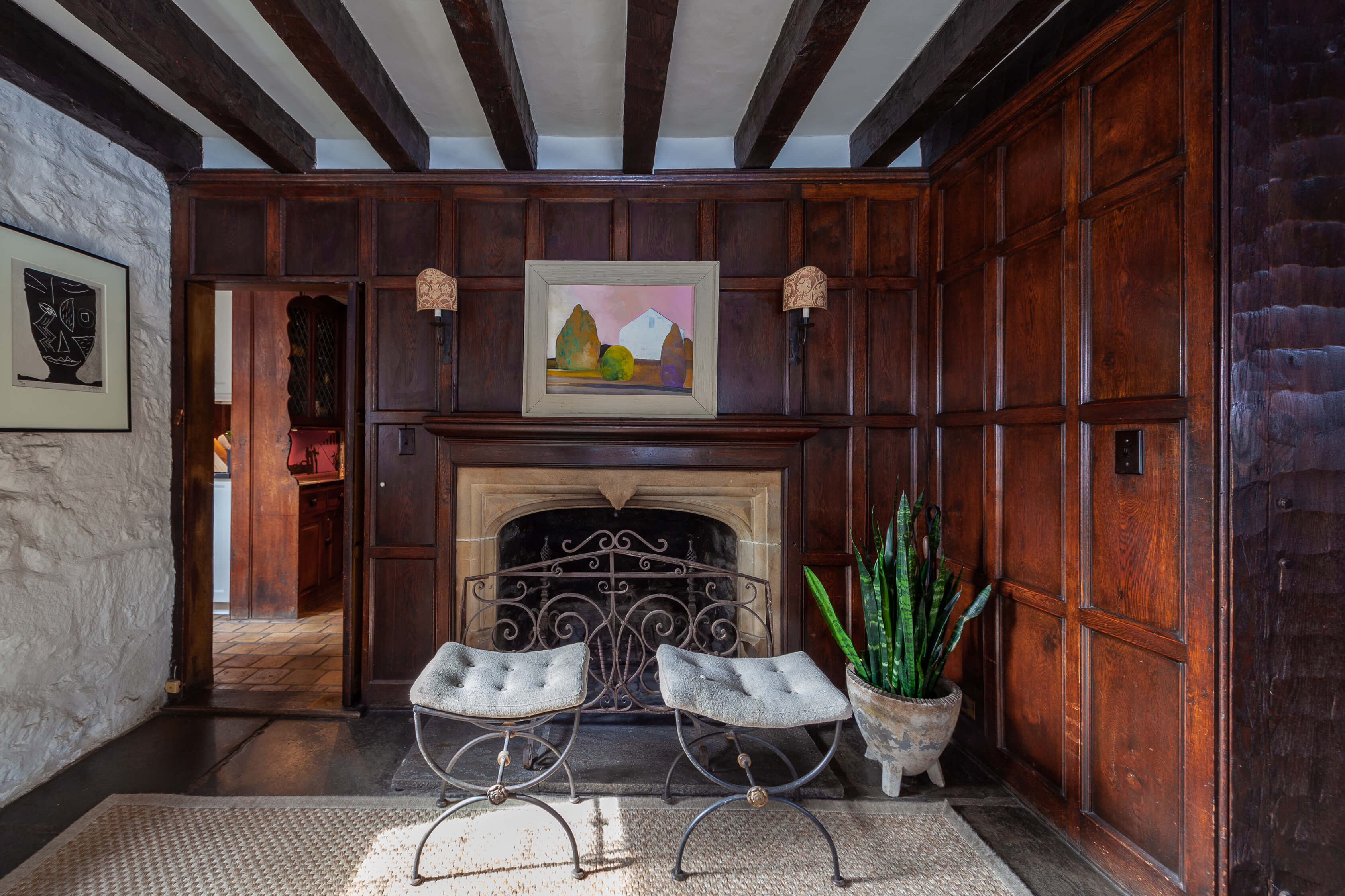 interior of lewis bowman house in bronxville ny