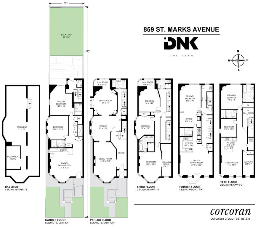 floor plan of 859 st marks avenue