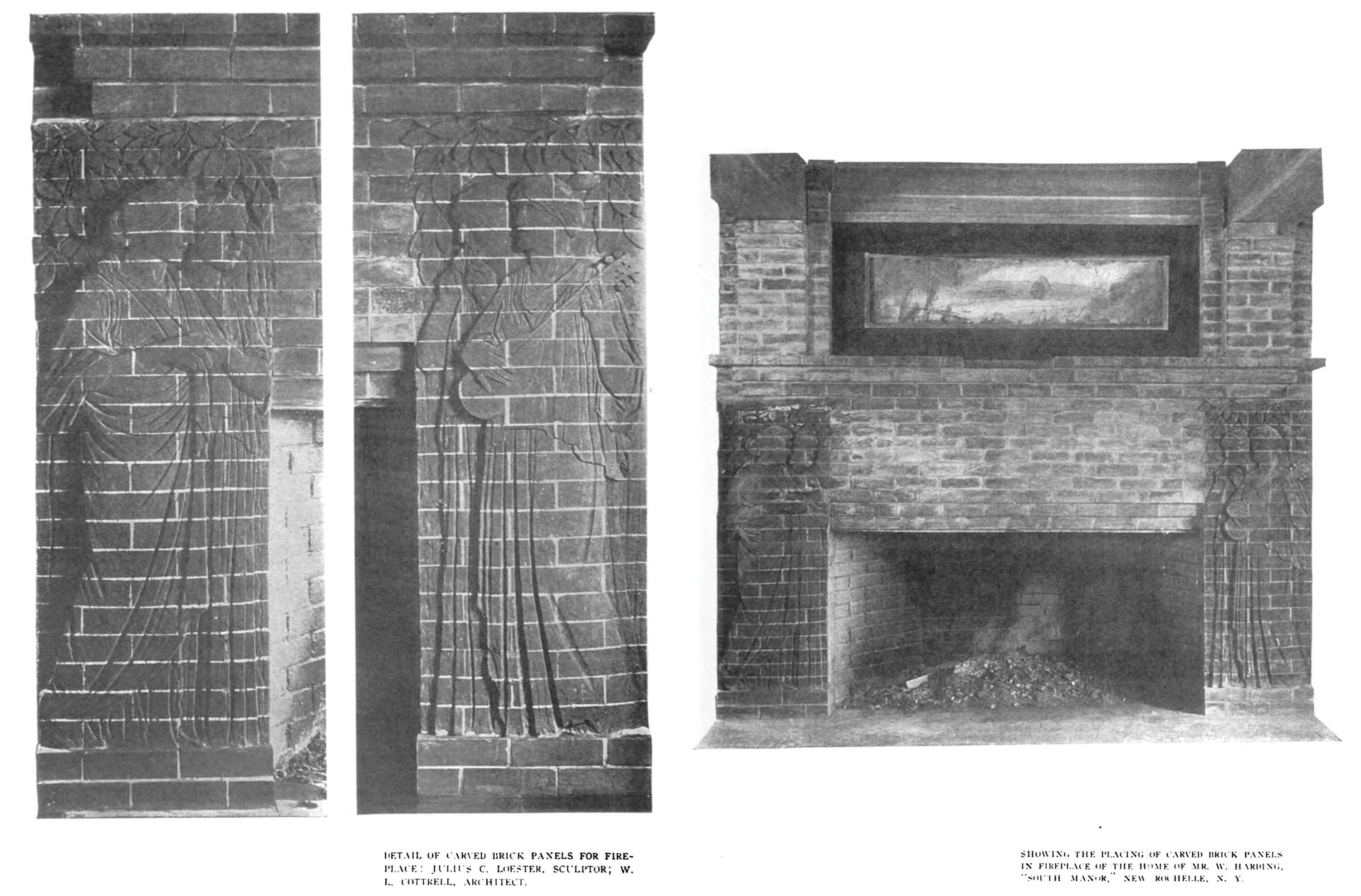fireplace designed in 1910