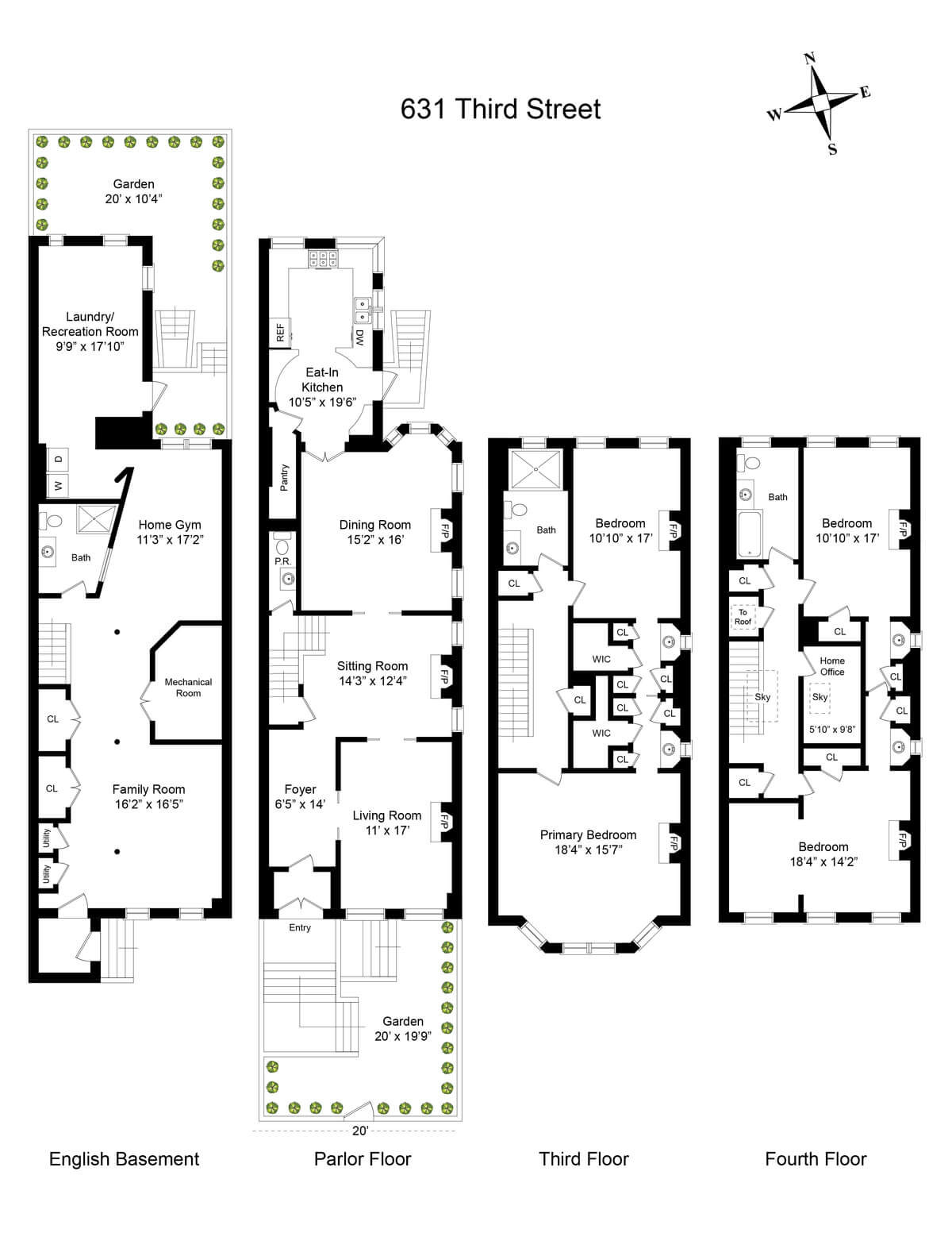 floorplans of 631 third street brooklyn