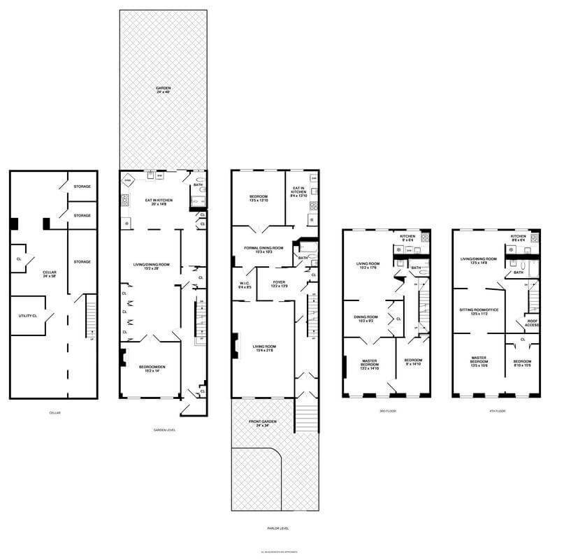 floorplan for of 44 1st place