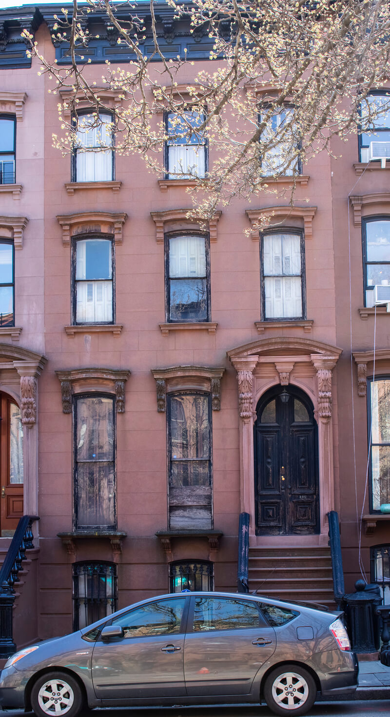 exterior of 196 greene avenue clinton hill brooklyn