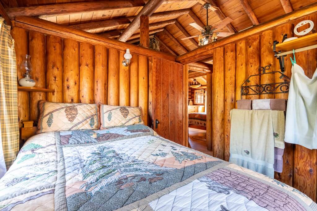 interior of cabin on knottingham road in ray brook ny