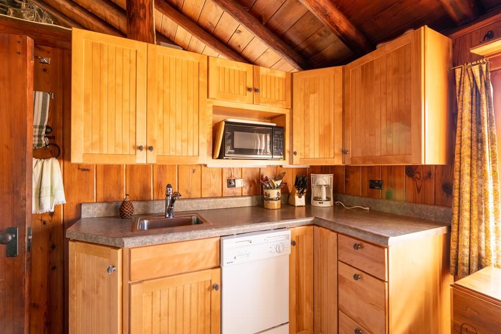 interior of cabin on knottingham road in ray brook ny