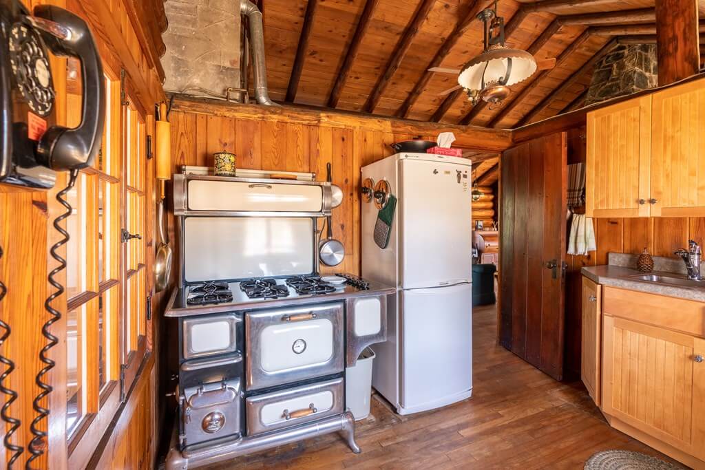 interior of cabin on knottingham road in ray brook ny