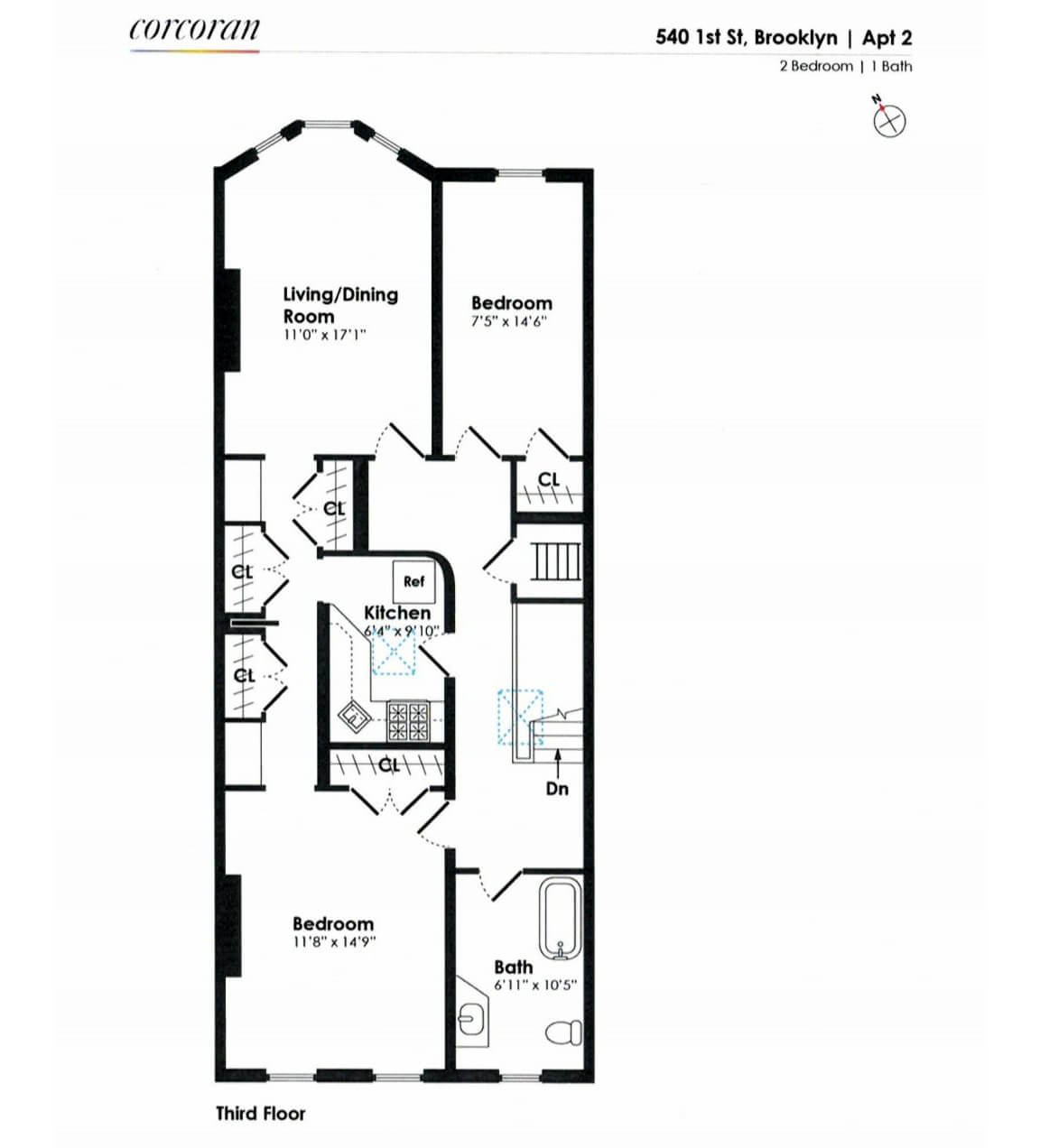 floorplan of 540 first street