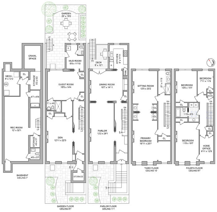 floorplan of 529 3rd street park slope