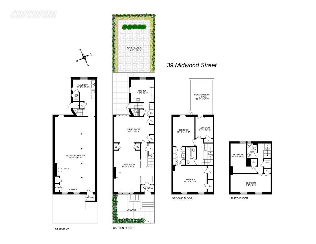 floorplan of 39 midwood street