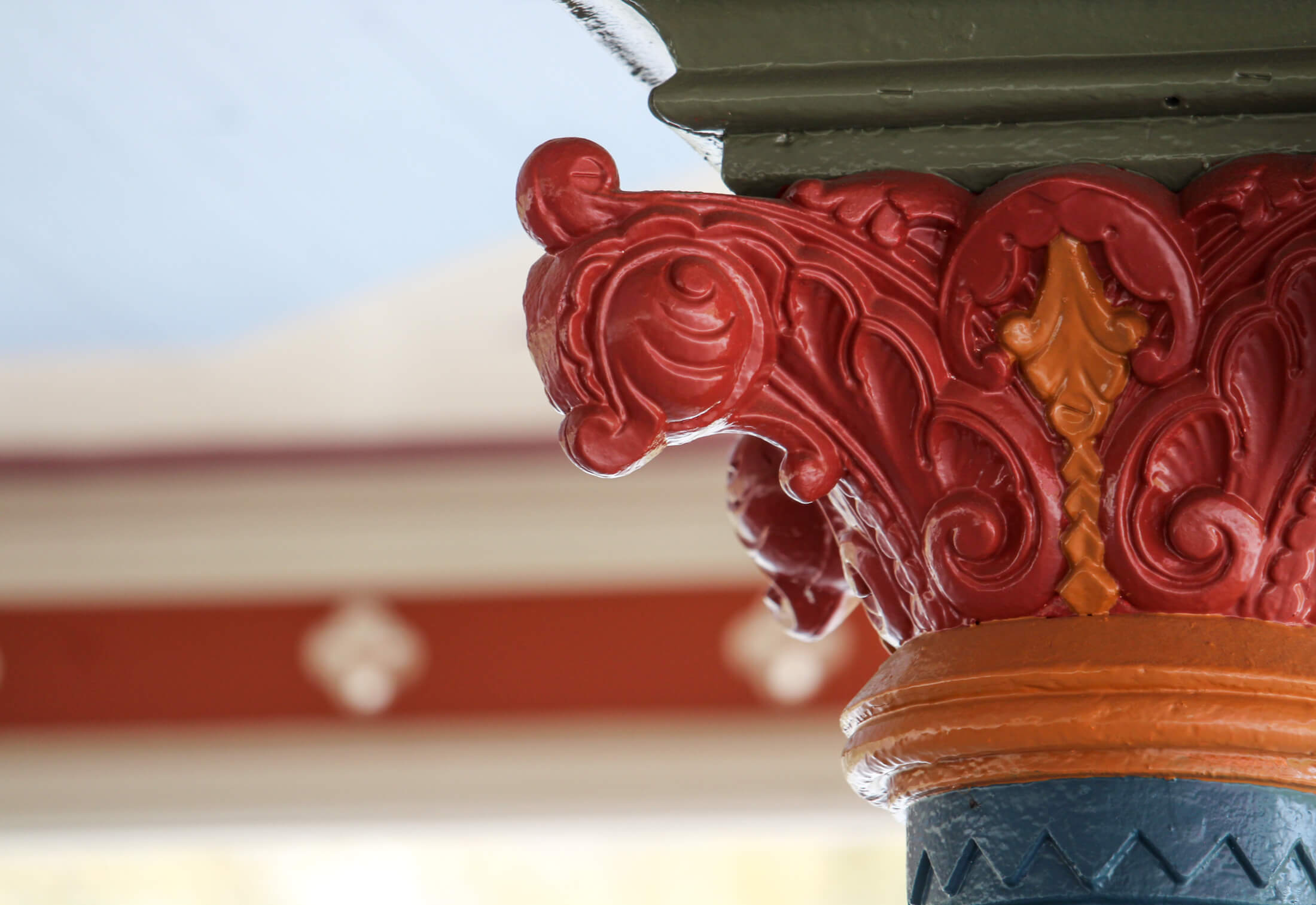 detail of concert grove pavilion