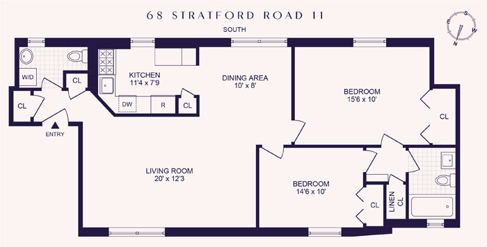 floorplan of 68 stratford road brooklyn