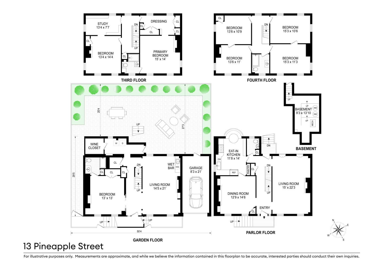 floorplan of 13 pineapple street