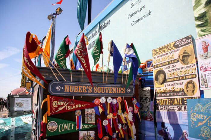 A vintage souvenir stand