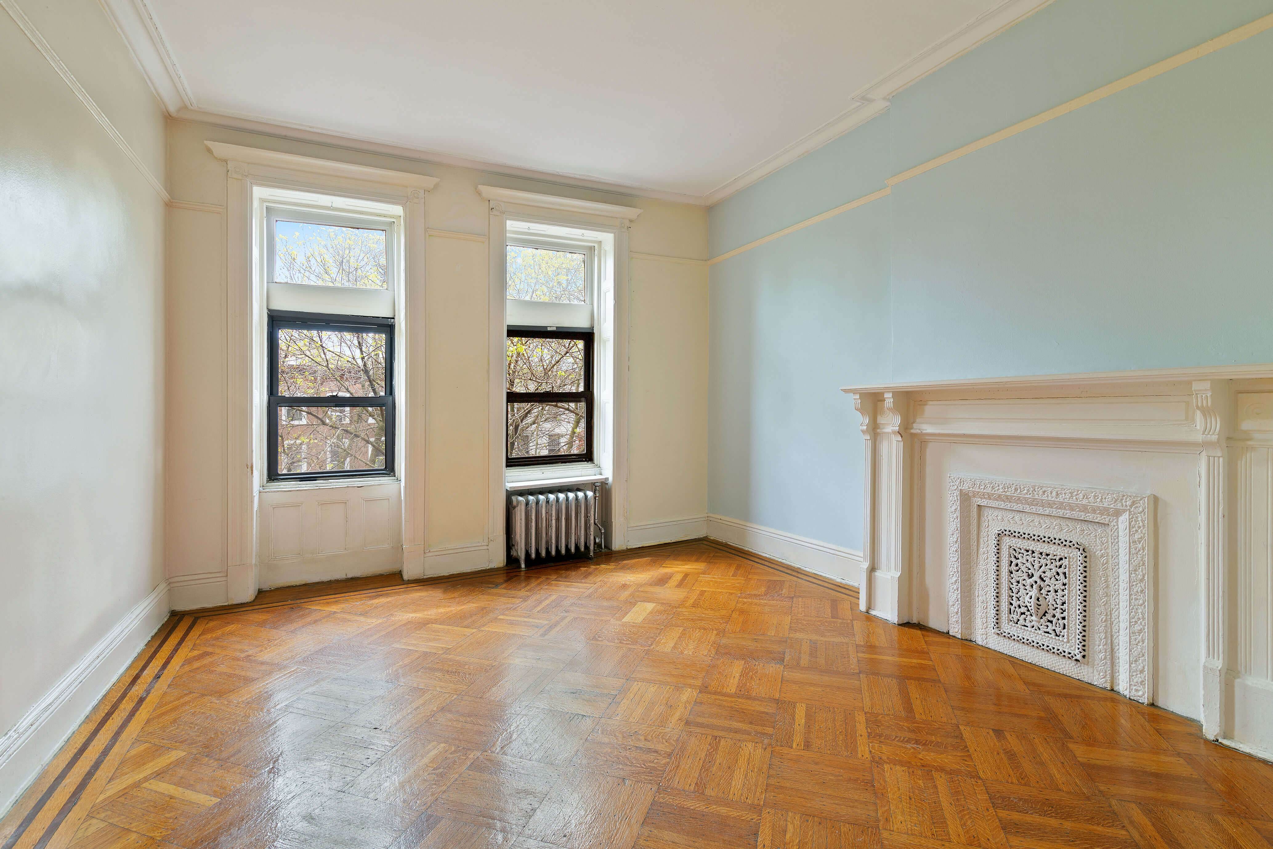 interior of 1215 dean street in crown heights brooklyn